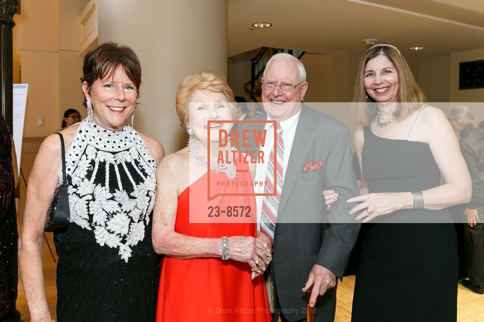 Jill Flynn, Ruth Wisnom, John Carver, Deborah Miller, HAPFS's A Greek Odyssey at The Bently Reserve 2018, The Bently Reserve. 301 Battery St, March 24th, 2018, Photo #23-8572 Jill Flynn, Ruth Wisnom, John Carver, Deborah Miller, Photo #23-8572