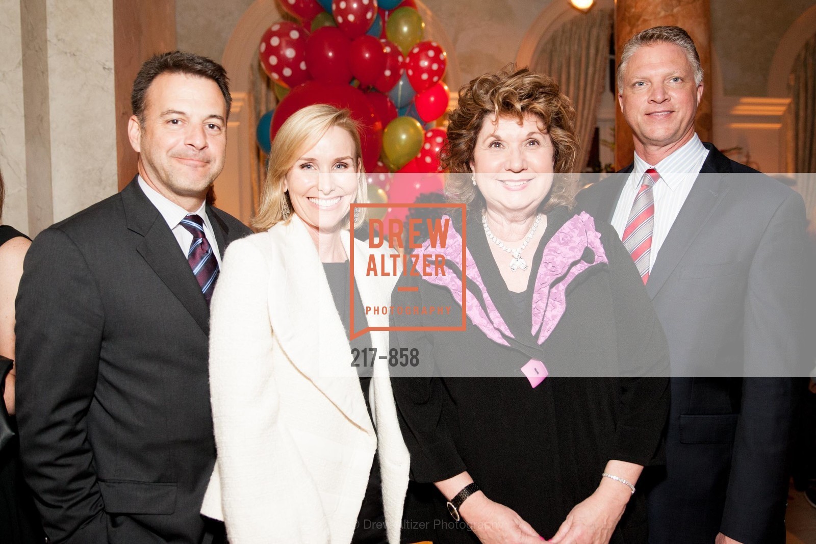 Frank Fazio, Helga Fazio, Pam Glogau, Keith Leonard, 2015 Snuggly Soiree benefiting UCSF Benioff Children's Hospital, Private Residence, March 19th, 2015, Photo #217-858 Frank Fazio, Helga Fazio, Pam Glogau, Keith Leonard, Photo #217-858