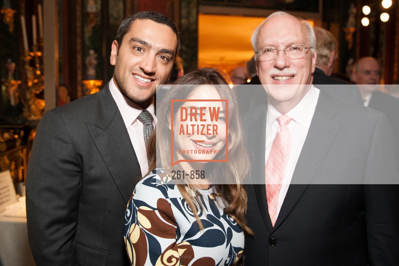 Hassan Galadari, Leena Amiri, Richard Glogau, 2015 Snuggly Soiree benefiting UCSF Benioff Children's Hospital, Private Residence, March 19th, 2015, Photo #261-858 Hassan Galadari, Leena Amiri, Richard Glogau, Photo #261-858