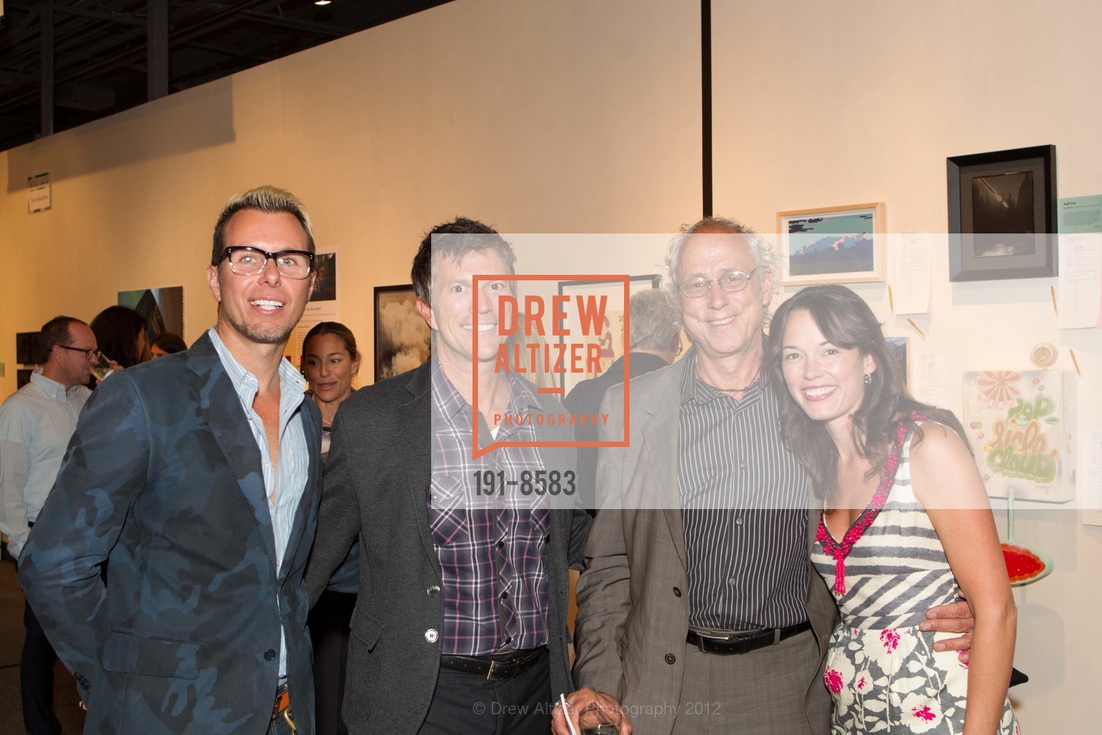 Brian Anderson, Bart Magee, Scott Lines, Carrie Evenden, 2012 Benefit Art Auction HEADLANDS AT 30, US, June 6th, 2012, Photo #191-8583 Brian Anderson, Bart Magee, Scott Lines, Carrie Evenden, Photo #191-8583
