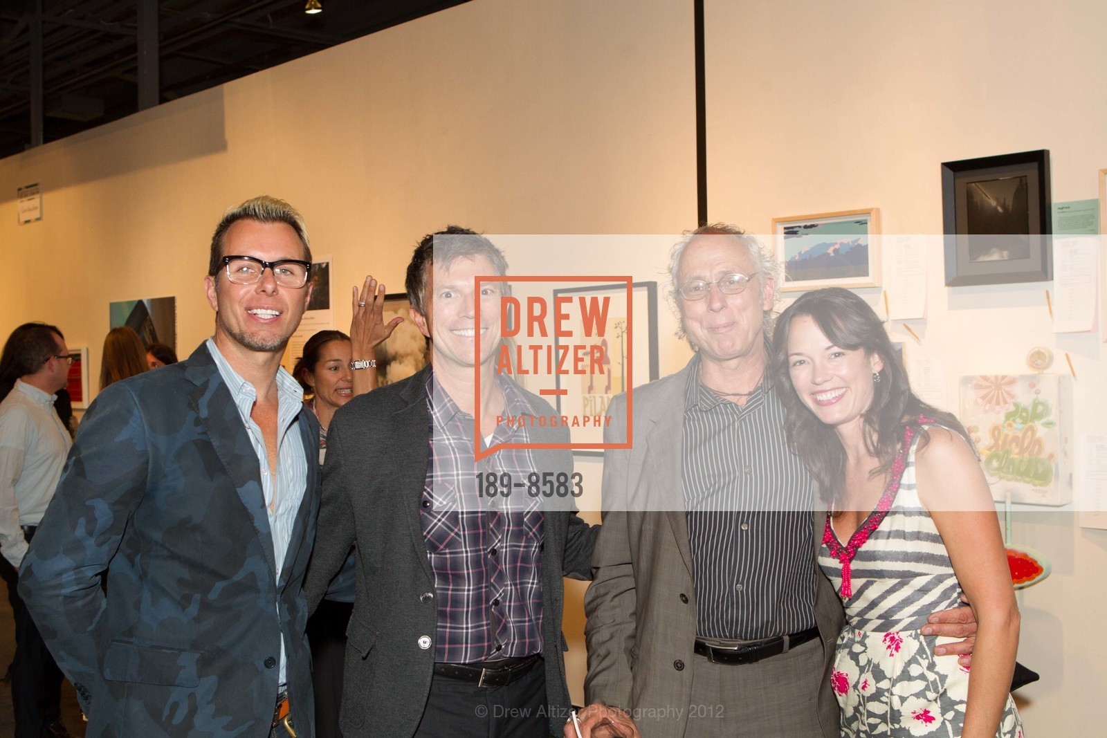 Brian Anderson, Bart Magee, Scott Lines, Carrie Evenden, 2012 Benefit Art Auction HEADLANDS AT 30, US, June 6th, 2012, Photo #189-8583 Brian Anderson, Bart Magee, Scott Lines, Carrie Evenden, Photo #189-8583