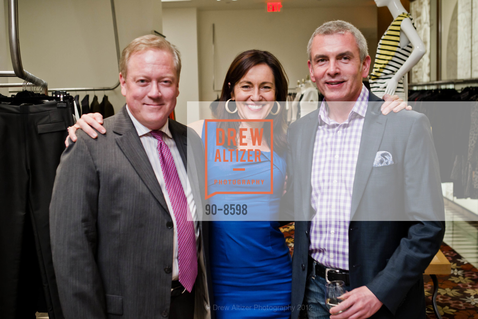 Geoff Workman, Ann Rea, Oleg Nakonechny, 7x7 Redesign Launch Party at BARNEY'S, US, February 16th, 2012, Photo #90-8598 Geoff Workman, Ann Rea, Oleg Nakonechny, Photo #90-8598