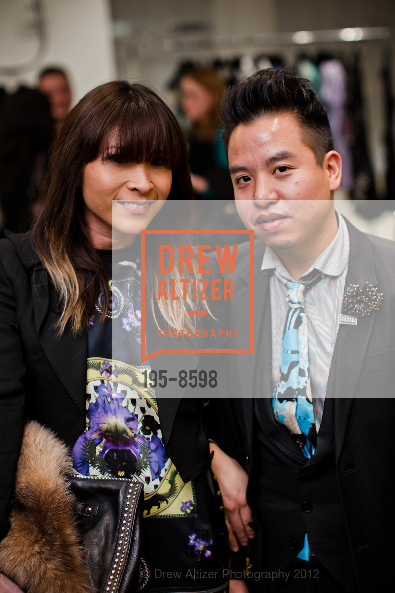 Nadiya Suwardi, Quan Nguyen, 7x7 Redesign Launch Party at BARNEY'S, US, February 16th, 2012, Photo #195-8598 Nadiya Suwardi, Quan Nguyen, Photo #195-8598