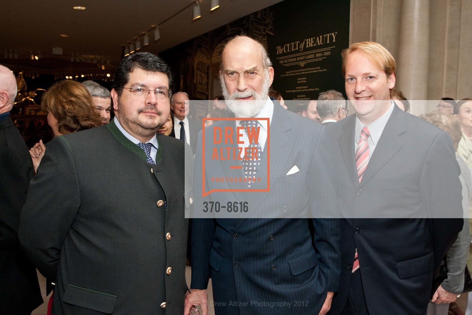 Arturo Beeche, Prince Michael of Kent, Dave Higdon, CULT OF BEAUTY: The Victorian Avant-Garde Donor and Member Reception, US, February 17th, 2012, Photo #370-8616 Arturo Beeche, Prince Michael of Kent, Dave Higdon, Photo #370-8616