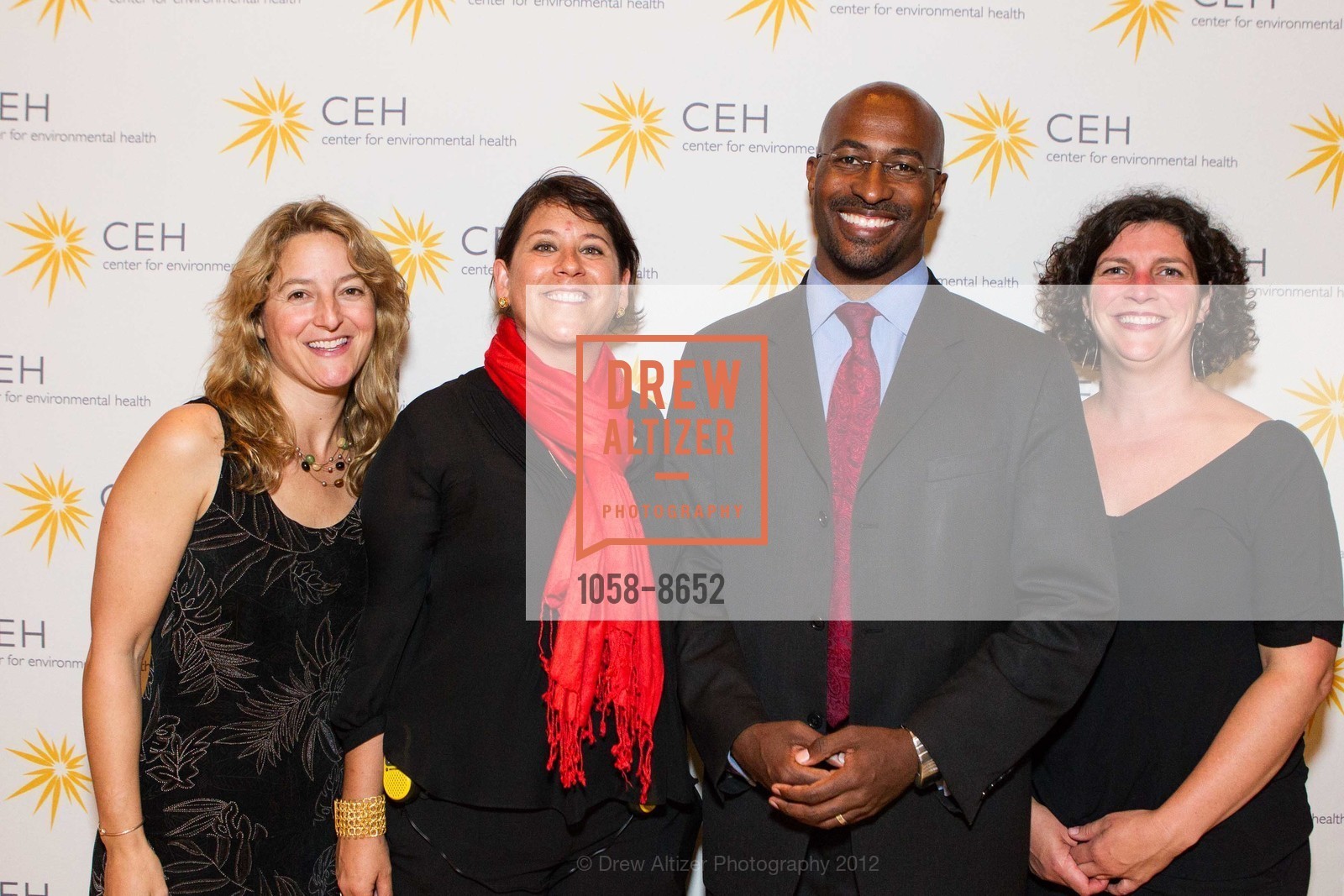 Laura Hoover, Marika Holmgren, Van Jones, Stephanie Alston, CENTER FOR ENVIRONMENTAL HEALTH 2012 Annual Gala, Jewish Community Center. 3200 California Street, September 10th, 2012, Photo #1058-8652 Laura Hoover, Marika Holmgren, Van Jones, Stephanie Alston, Photo #1058-8652