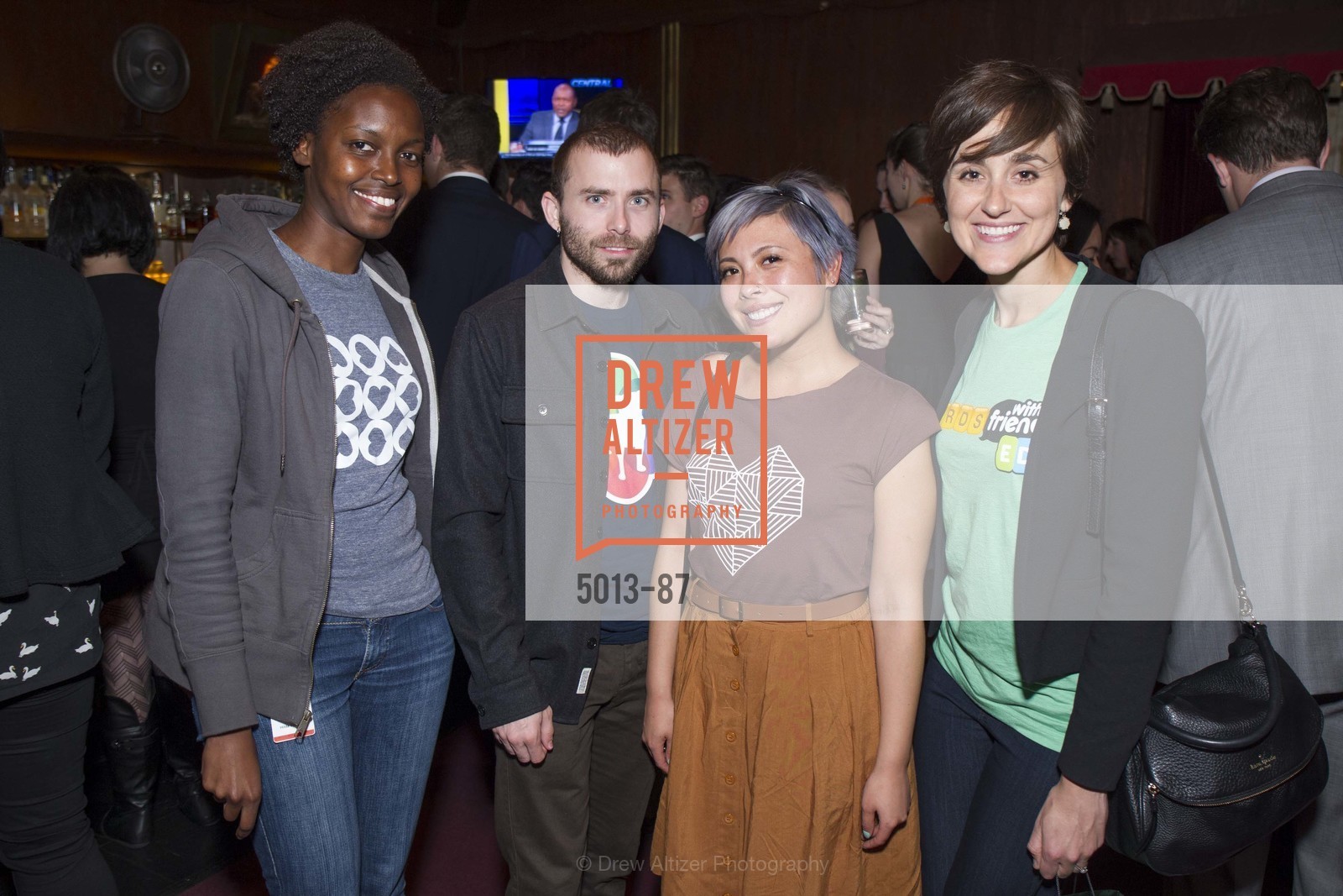 Hilda Karugabira, Ryan Balfanz, Michelle David, Brittany Sedoyan, Reading Partners Bay Area Celebrity Spelling Bee, Bimbo's 365 Club. Bimbo's 365 Club, . 1025 Columbus Ave, Photo #5013-87 Hilda Karugabira, Ryan Balfanz, Michelle David, Brittany Sedoyan, Photo #5013-87