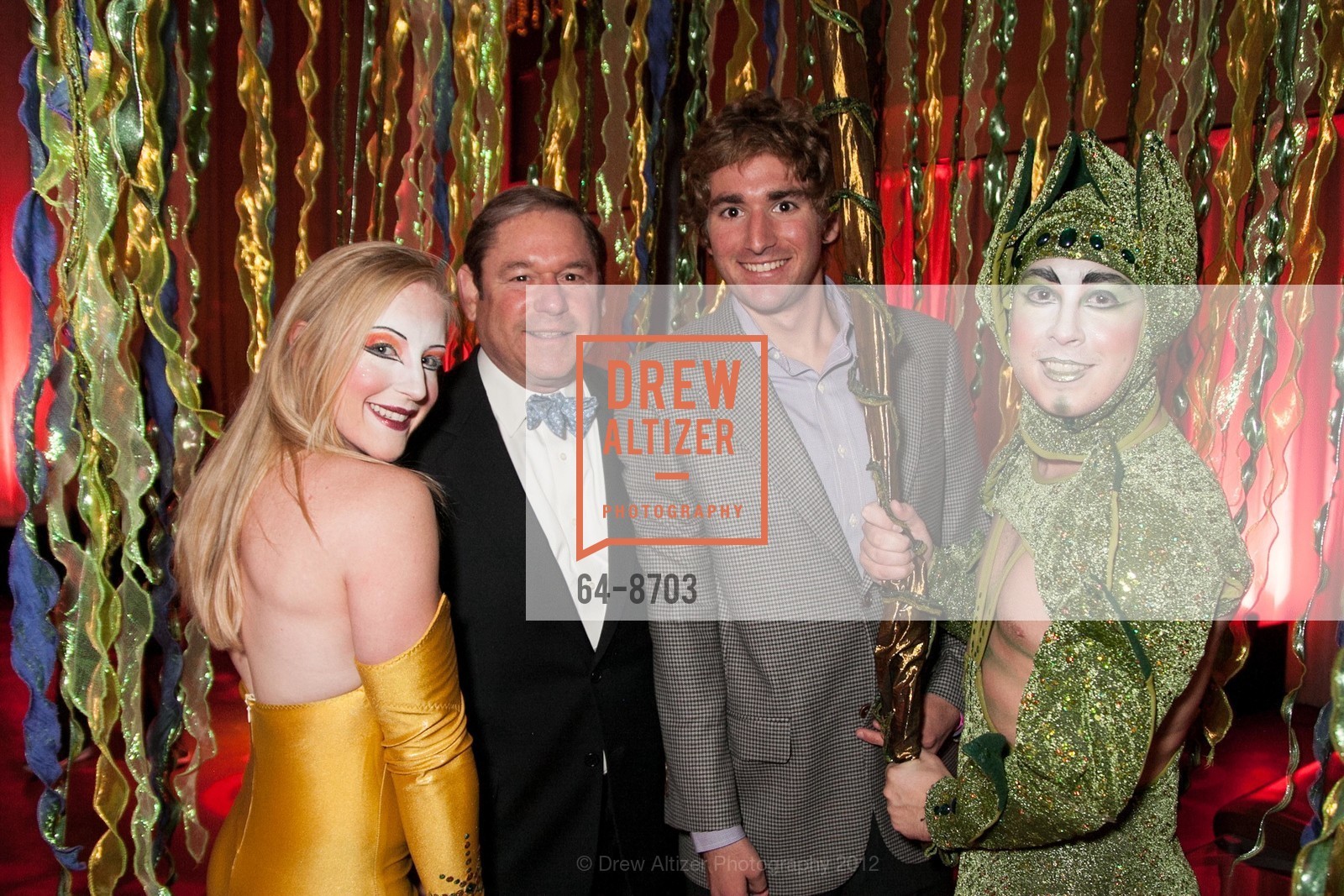 Morgaine Rosenthal, David Gruber, Ryan Webb, CIRQUE DU SOIREE, UCSF Partners in Care Inaugural Signature Fundraiser, US, November 15th, 2012, Photo #64-8703 Morgaine Rosenthal, David Gruber, Ryan Webb, Photo #64-8703