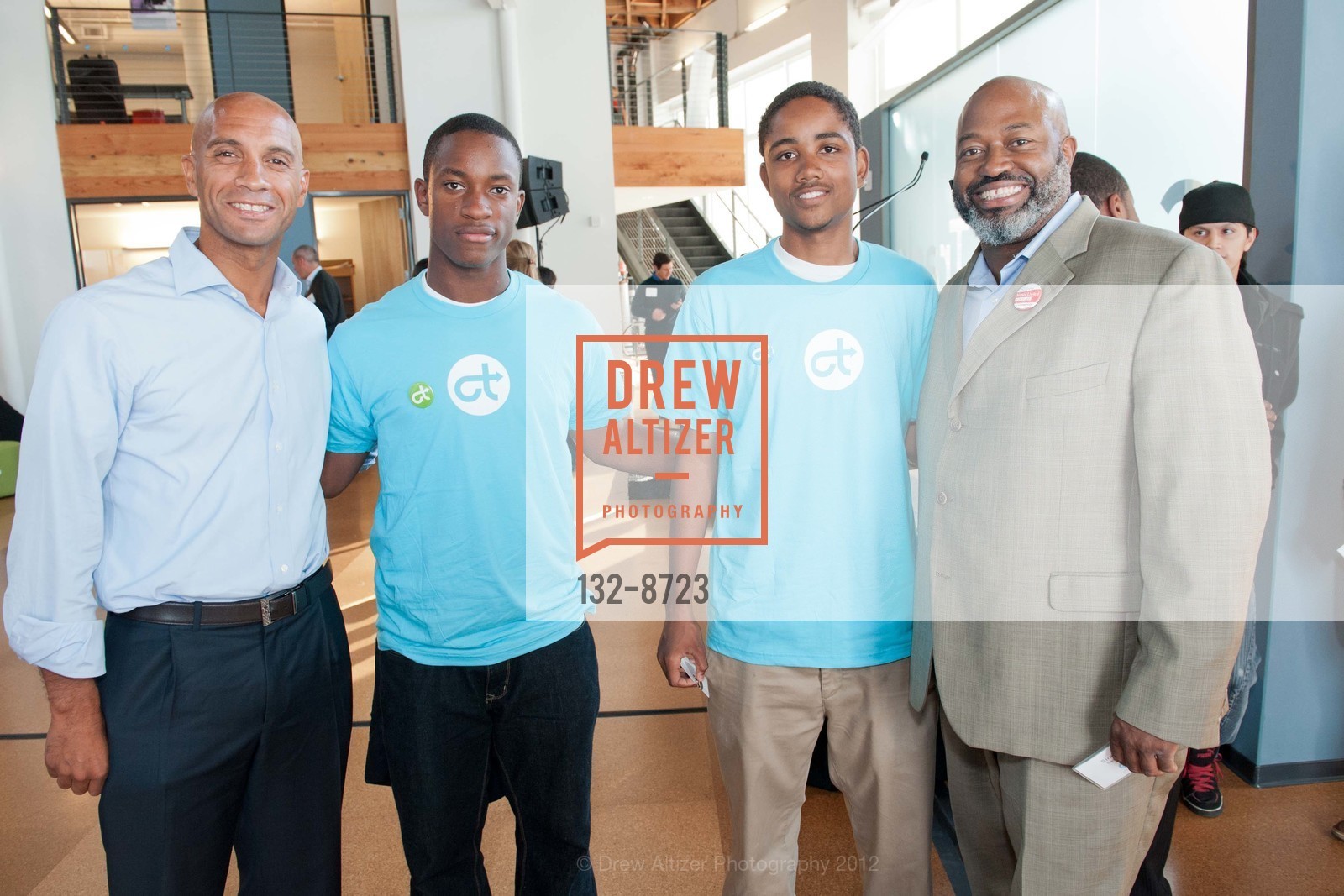 Adrian Fenty, Devin Banks, Rudy Brooks, Sinclair Skinner, COLLEGE TRACK Bayview Grand Opening, College Track Bayview. 4301 3rd Street, September 18th, 2012, Photo #132-8723 Adrian Fenty, Devin Banks, Rudy Brooks, Sinclair Skinner, Photo #132-8723