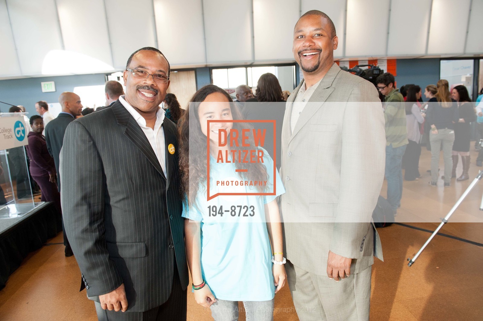 Terry Mitchell, Faa Olapoto, Shamann Walton, COLLEGE TRACK Bayview Grand Opening, College Track Bayview. 4301 3rd Street, September 18th, 2012, Photo #194-8723 Terry Mitchell, Faa Olapoto, Shamann Walton, Photo #194-8723