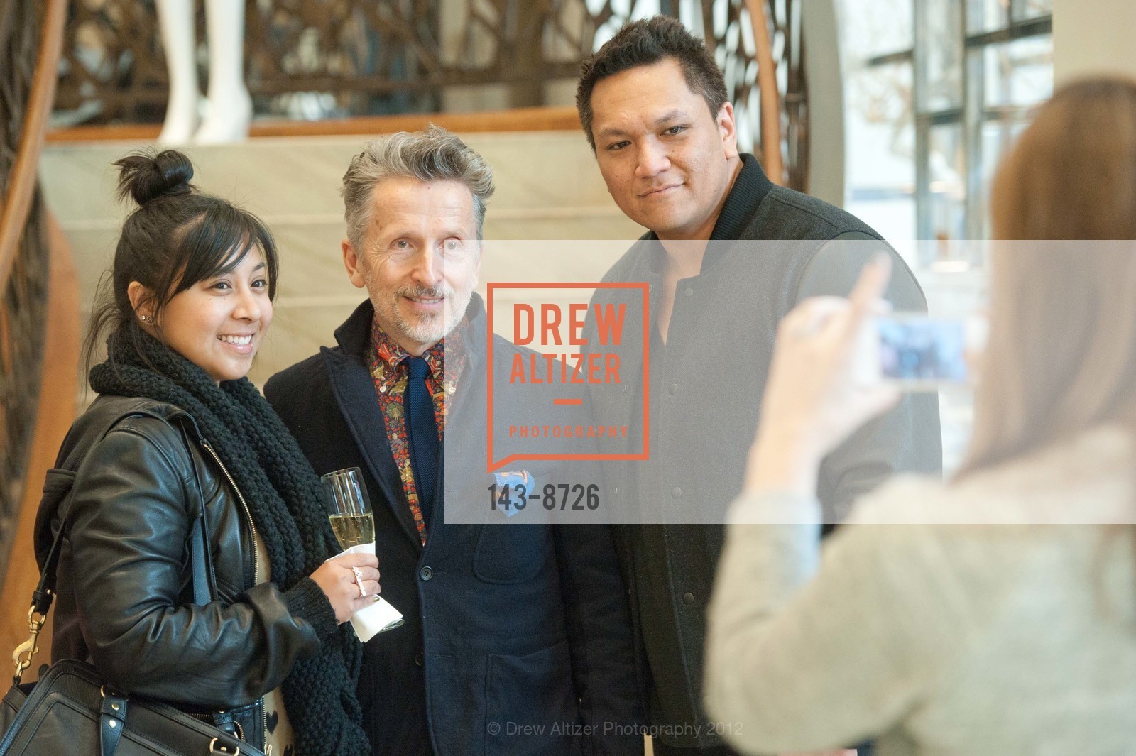 Sheena Bascara, Simon Doonan, Michael Aki, Simon Doonan Book Signing at BARNEYS NEW YORK, US, January 21st, 2012, Photo #143-8726 Sheena Bascara, Simon Doonan, Michael Aki, Photo #143-8726