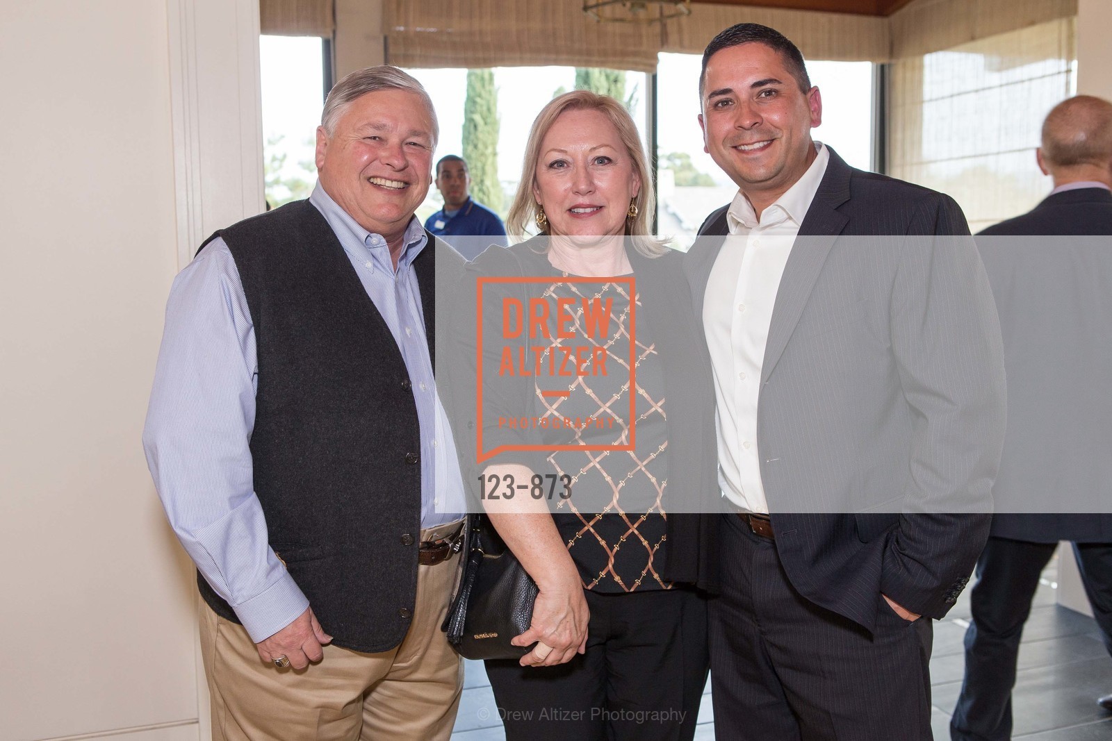 Dave Schaub, Carol Schaub, Josh Kalkhorst, Stanford Shopping Center ANNUAL MERCHANTS ASSOCIATION MEETING, US, March 25th, 2015, Photo #123-873 Dave Schaub, Carol Schaub, Josh Kalkhorst, Photo #123-873