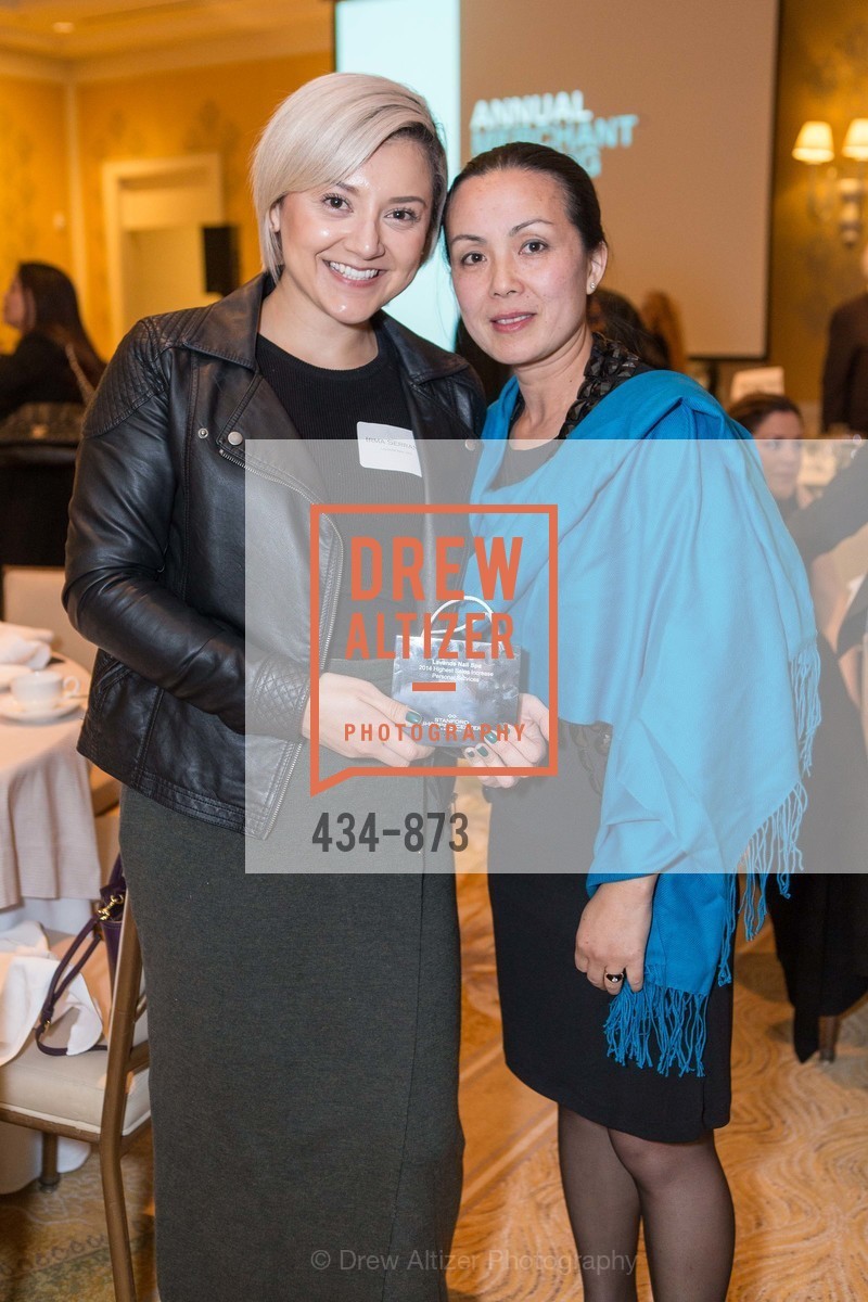 Irma Serrano, Jennifer Leong, Stanford Shopping Center ANNUAL MERCHANTS ASSOCIATION MEETING, US, March 25th, 2015, Photo #434-873 Irma Serrano, Jennifer Leong, Photo #434-873