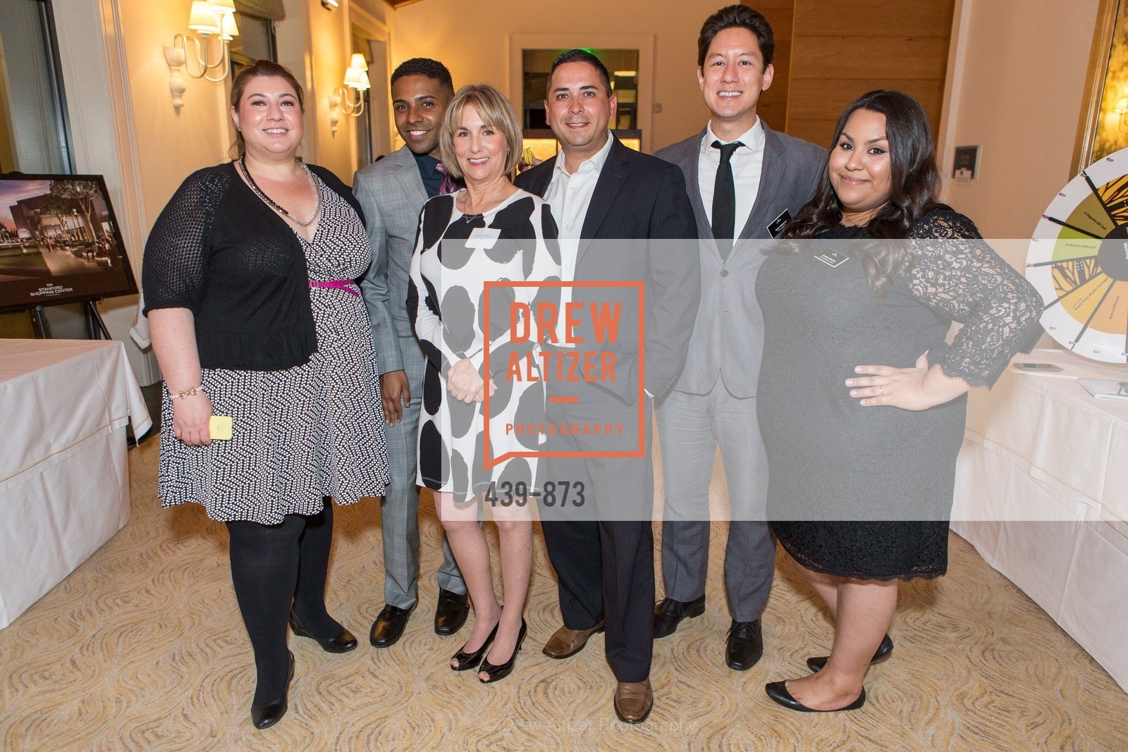 Krista Williams, John Pearson, Julie Kelly, Josh Kalkhorst, Ryan Meirose, Jocelyn Morales, Stanford Shopping Center ANNUAL MERCHANTS ASSOCIATION MEETING, US, March 25th, 2015, Photo #439-873 Krista Williams, John Pearson, Julie Kelly, Josh Kalkhorst, Ryan Meirose, Jocelyn Morales, Photo #439-873