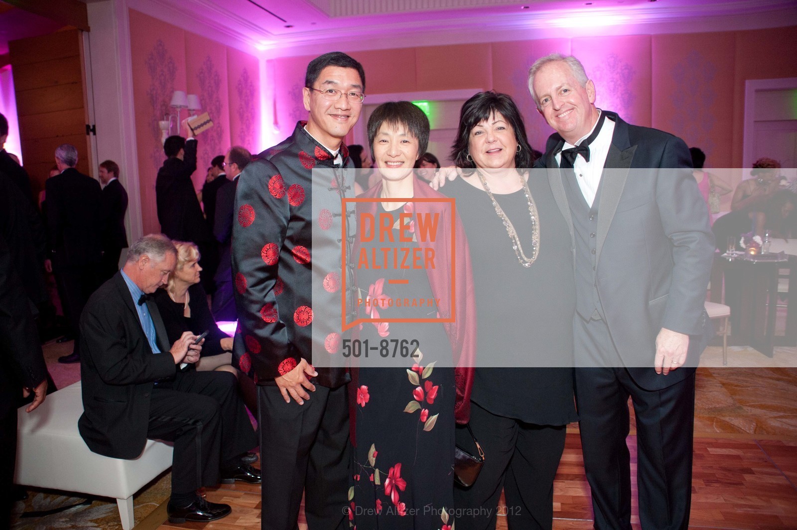 Wade Loo, Chisato Loo, Ginger Williams, Mike Williams, JobTrain Fall Gala, US, October 12th, 2012, Photo #501-8762 Wade Loo, Chisato Loo, Ginger Williams, Mike Williams, Photo #501-8762