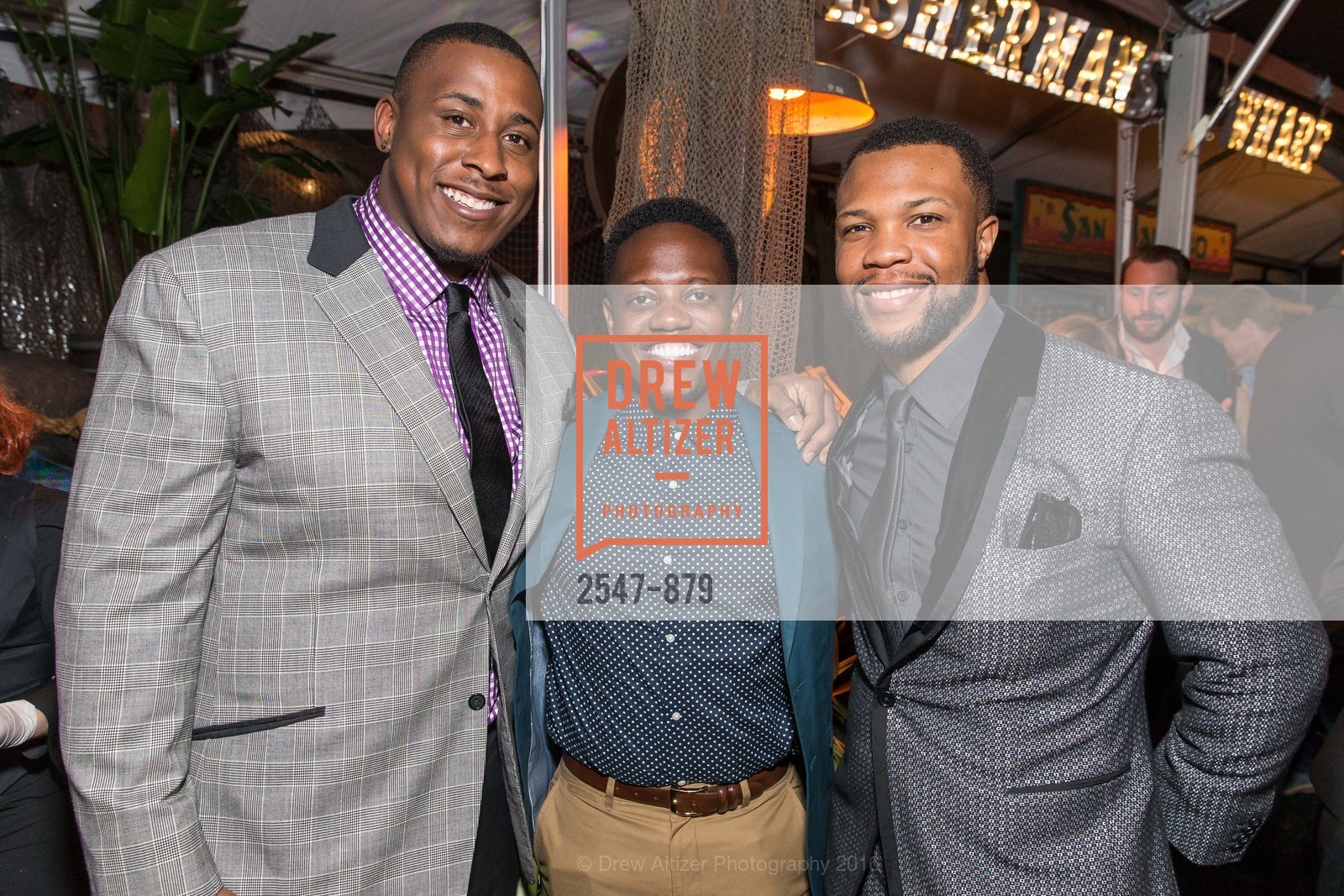 Marcus Martin, Humble Lukanga, Glover Quin, The Giving Back Fund’s Big Game Big Give - Super Bowl L, Private Residence. bbrand@givingback.org, February 6th, 2016, Photo #2547-879 Marcus Martin, Humble Lukanga, Glover Quin, Photo #2547-879