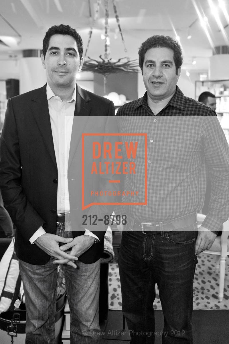 John Girgis, Joe Awadalla, GUMPS Hosts Cocktail Party for Fortuny Interiors with Authors Erik Kvalsvik and Brian D. Coleman, Gumps. 135 Post Street, September 20th, 2012, Photo #212-8798 John Girgis, Joe Awadalla, Photo #212-8798