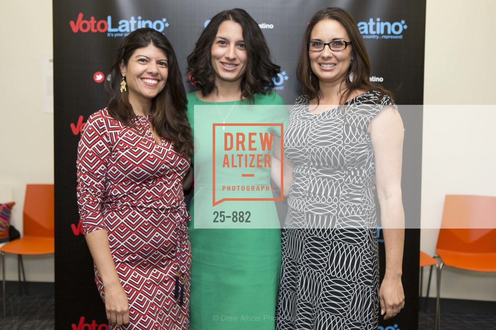 Marcia Quinones, Cristina Huezo, Melina Duarte, VOTO LATINO Innovators Reception, US, March 31st, 2015, Photo #25-882 Marcia Quinones, Cristina Huezo, Melina Duarte, Photo #25-882