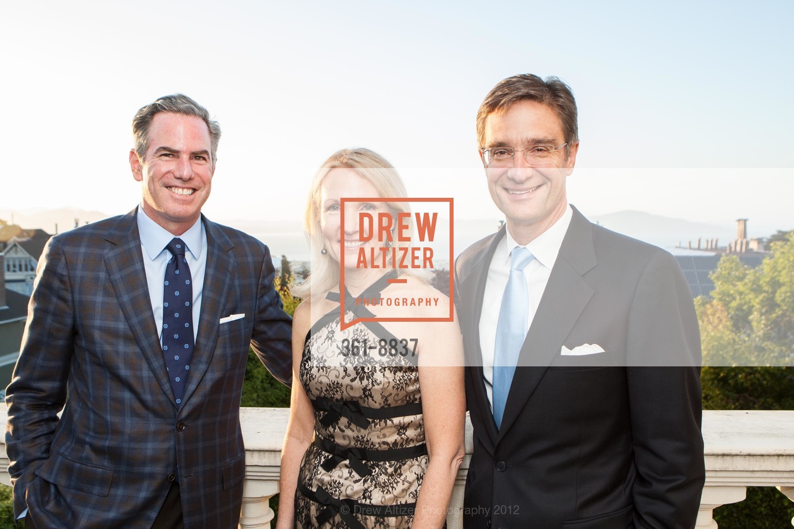 Gary Pincus, Ann Girard, Dan Girard, Opera Ball Pre-Party hosted by Mrs. Alfred S. Wilsey in Celebration of SAN FRANCISCO OPERA'S 90th Anniversary, US, May 30th, 2012, Photo #361-8837 Gary Pincus, Ann Girard, Dan Girard, Photo #361-8837
