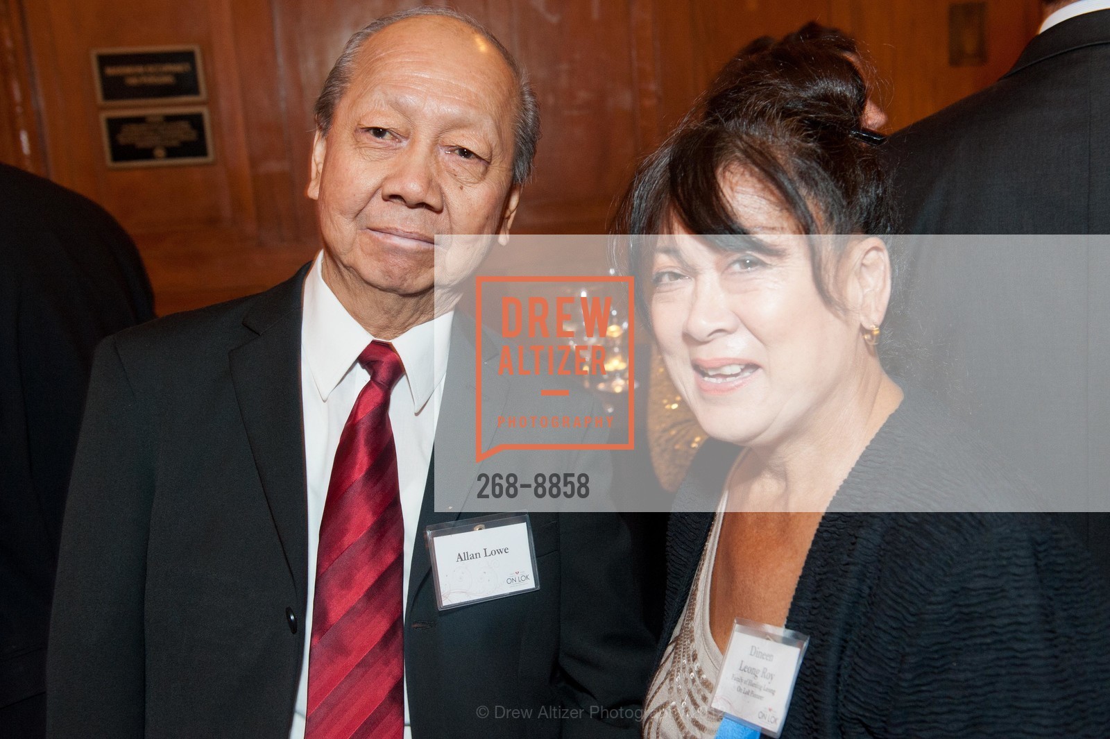 Allan Lowe, Dineen Leong Roy, OnLok 40th Anniversary Banquet, US, May 11th, 2012, Photo #268-8858 Allan Lowe, Dineen Leong Roy, Photo #268-8858
