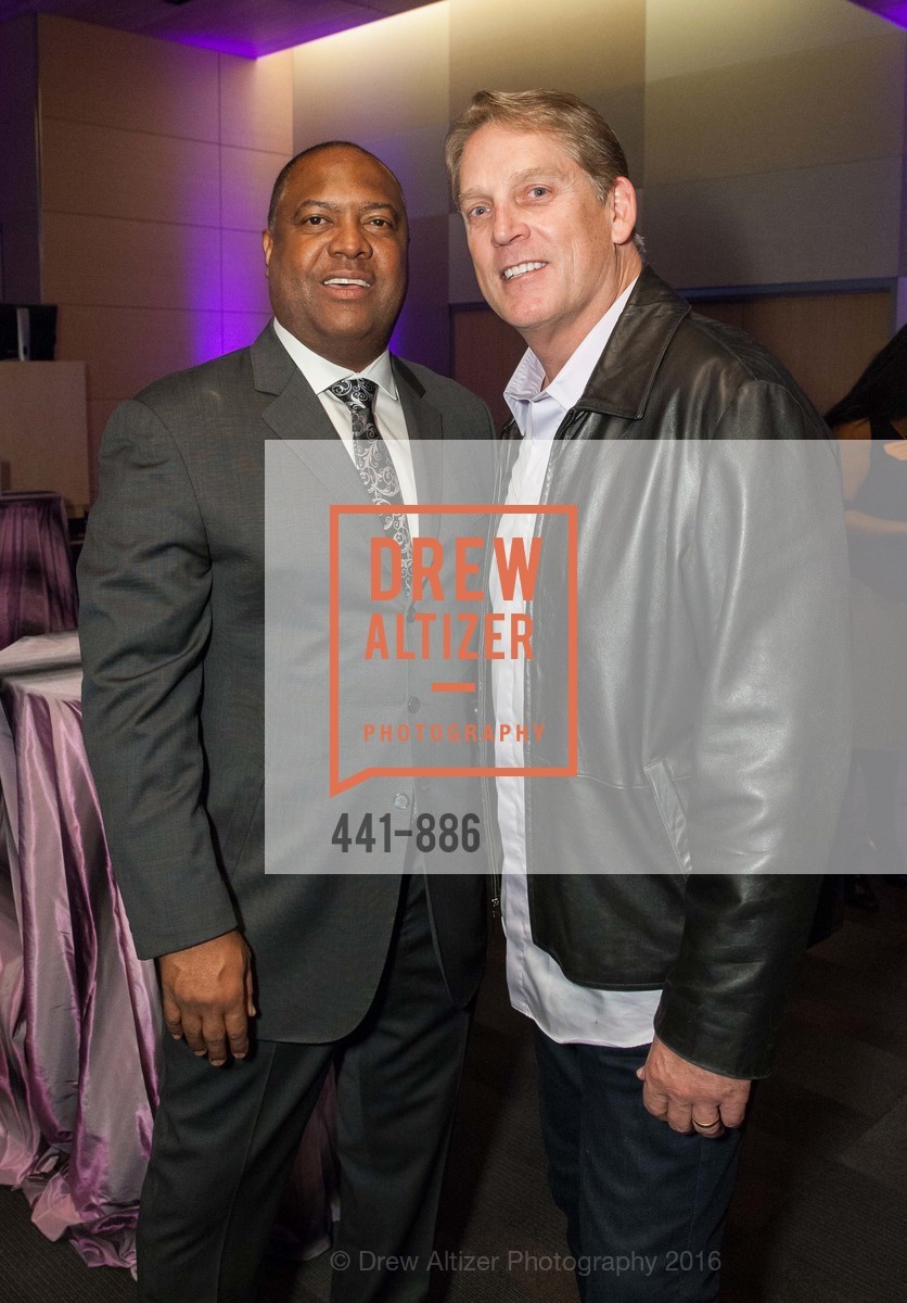 Rodney Peete, Jack Del Rio, HollyRod / UCSF Benioff Children's Hospital Cocktail Reception, Oberndorf Auditorium. 1855 4th St, February 5th, 2016, Photo #441-886 Rodney Peete, Jack Del Rio, Photo #441-886