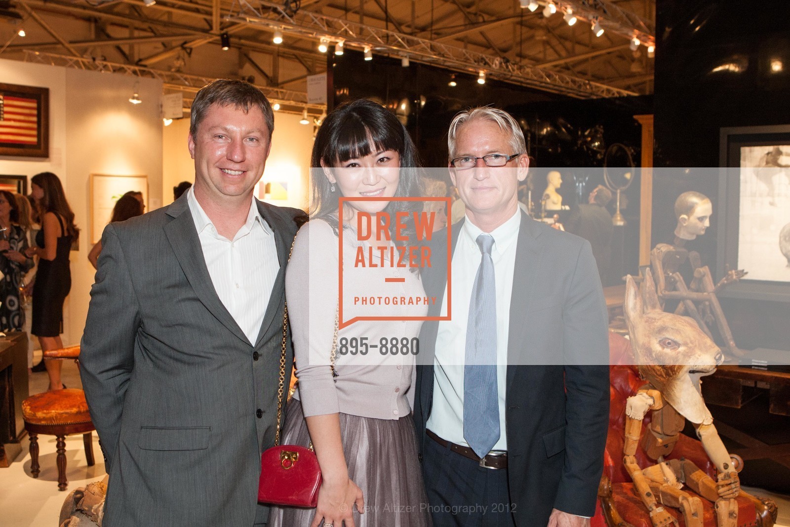 Chris Burnham, Zaya Burnham, Les Spurlock, The San Francisco Fall Antiques Show, US, October 24th, 2012, Photo #895-8880 Chris Burnham, Zaya Burnham, Les Spurlock, Photo #895-8880