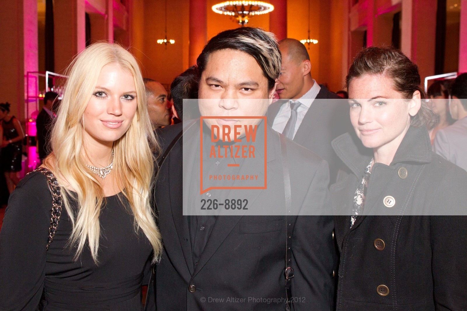 Erin Frederick, Anthony Deeying, Ellisa Worley, 2012 VIP Pride Party, Bently Reserve. 301 Battery Street, June 21st, 2012, Photo #226-8892 Erin Frederick, Anthony Deeying, Ellisa Worley, Photo #226-8892