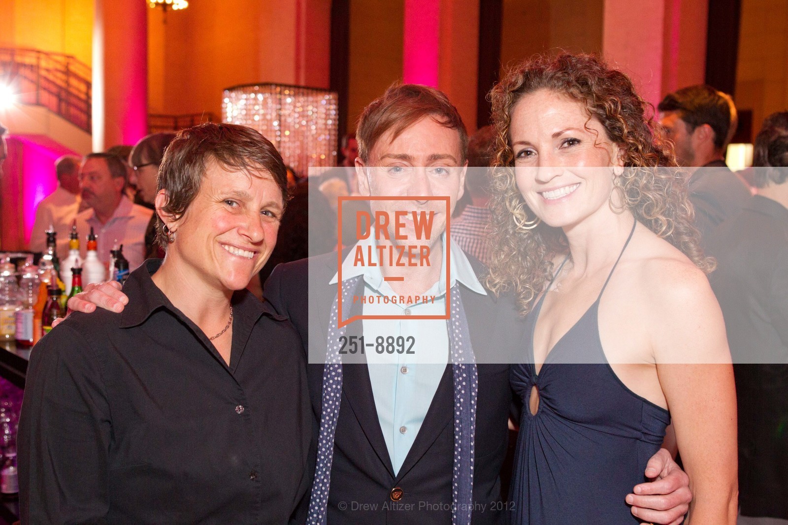 Lisa Harding, Mark Rhoades, Sarah Bush, 2012 VIP Pride Party, Bently Reserve. 301 Battery Street, June 21st, 2012, Photo #251-8892 Lisa Harding, Mark Rhoades, Sarah Bush, Photo #251-8892