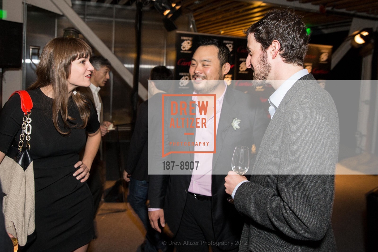 Christina Turley, David Chang, Dan Roberts, FORTUNE MAGAZINE'S 40 Under 40 of 2012, US, October 25th, 2012, Photo #187-8907 Christina Turley, David Chang, Dan Roberts, Photo #187-8907