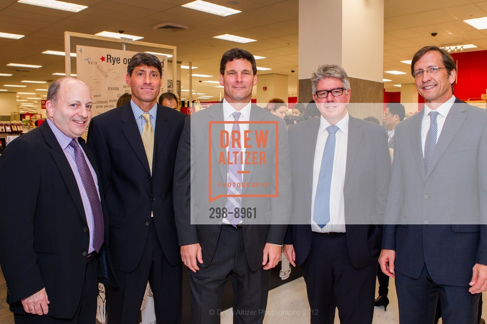 Carl Tash, Adam Kamlet, Bill Hecht, Greg Miles, Scott Valley, TARGET VIP Event & Ribbon Cutting at Metreon, US, October 9th, 2012, Photo #298-8961 Carl Tash, Adam Kamlet, Bill Hecht, Greg Miles, Scott Valley, Photo #298-8961