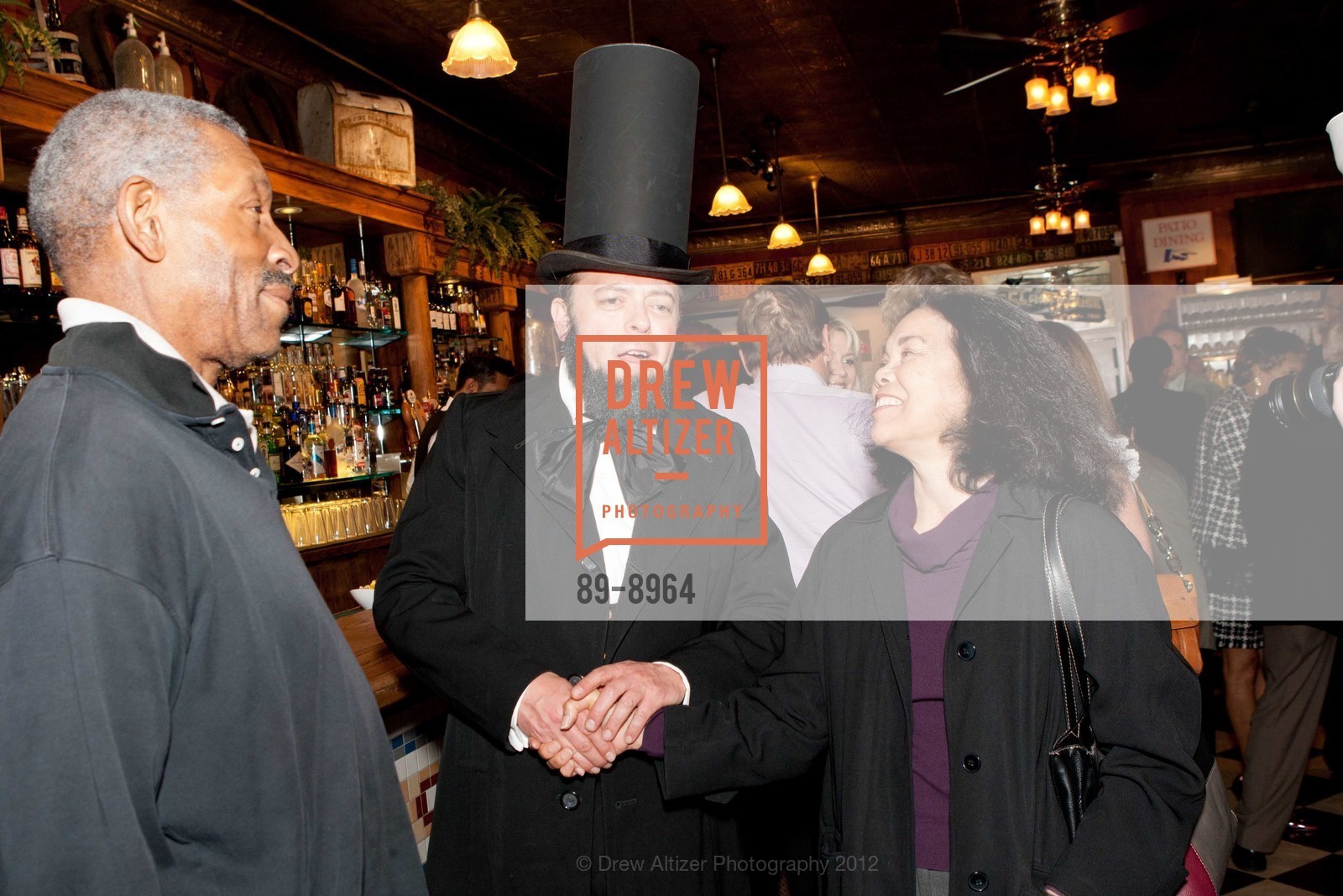 Lonnie Odom, Serge Morel, Leslie Lombre, The Old Clam House 150th Anniversary Party, US, February 23rd, 2012, Photo #89-8964 Lonnie Odom, Serge Morel, Leslie Lombre, Photo #89-8964
