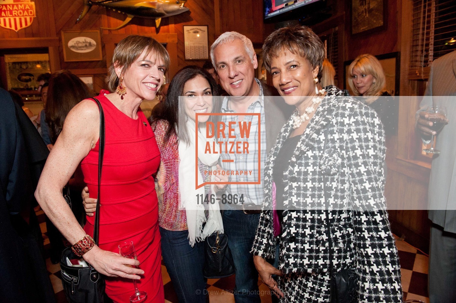 Beth Schnitzer, Hanieh Rad, David Spisak, Carol Batte, The Old Clam House 150th Anniversary Party, US, February 23rd, 2012, Photo #1146-8964 Beth Schnitzer, Hanieh Rad, David Spisak, Carol Batte, Photo #1146-8964
