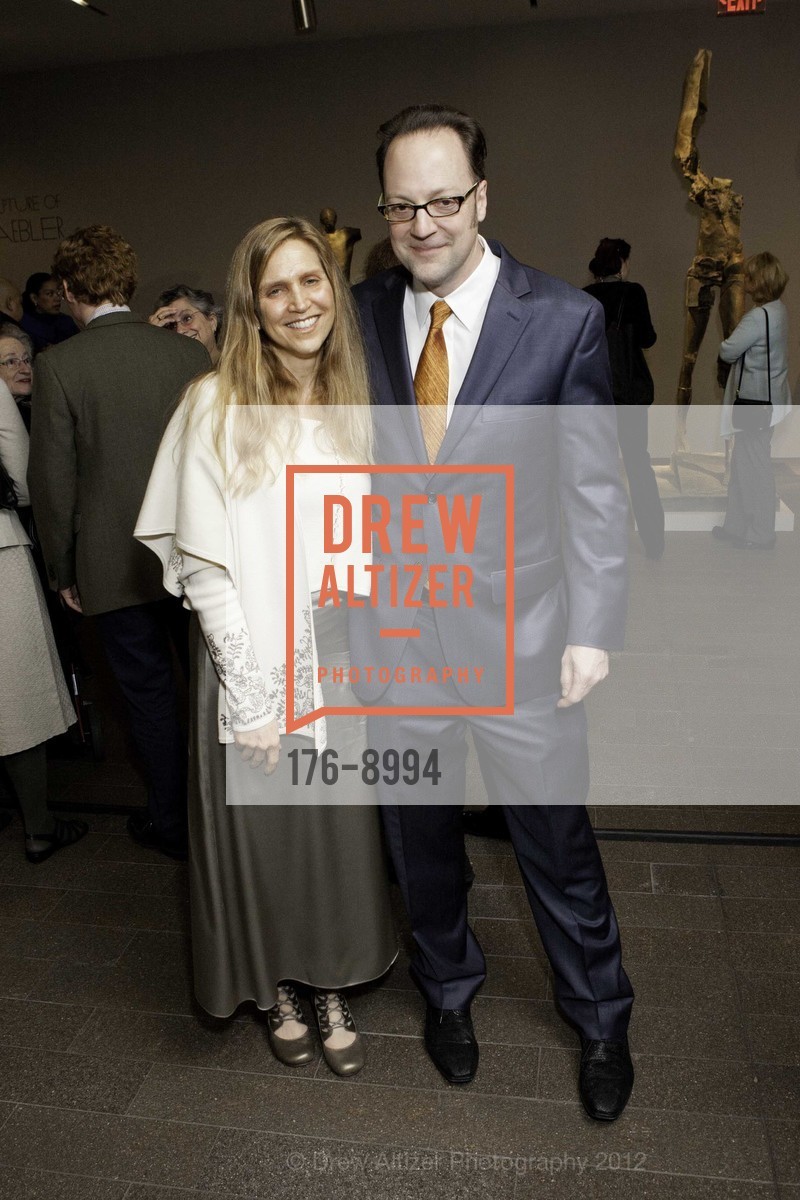 Dana Matthes, Timothy Anglin Burgard, Stephen De Staebler Exhibition Opening at the DE YOUNG MUSEUM, US, January 26th, 2012, Photo #176-8994 Dana Matthes, Timothy Anglin Burgard, Photo #176-8994