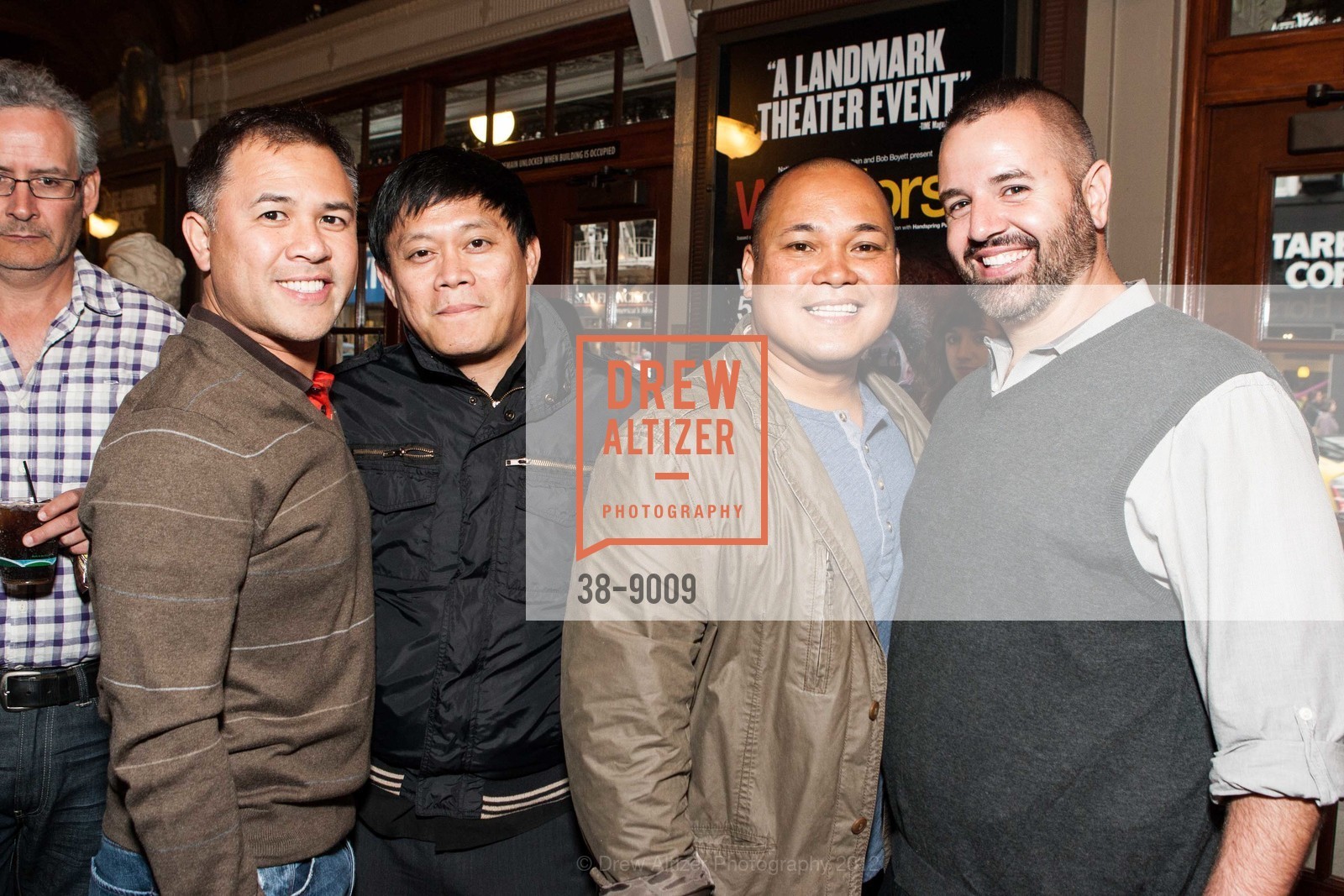Francis Rualo, Benjie Gaitos, Phillip Whitely, WAR HORSE Opening Night, US, August 3rd, 2012, Photo #38-9009 Francis Rualo, Benjie Gaitos, Phillip Whitely, Photo #38-9009