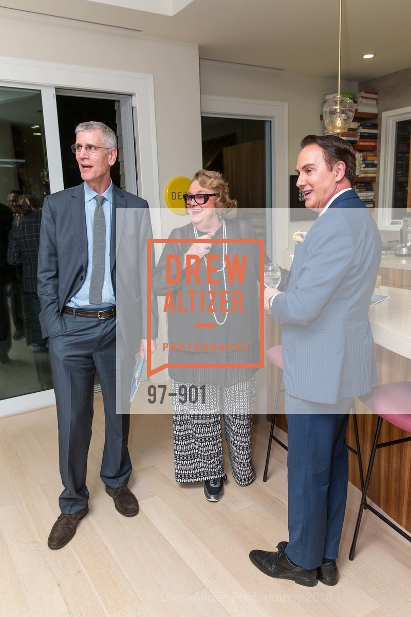 Steven Beal, Drew Gensler, Joel Goodrich, California College of the Arts Pre-Gala Benefactor Party in honor of Stanlee Gatti, San Francisco. Private Residence, February 10th, 2016, Photo #97-901 Steven Beal, Drew Gensler, Joel Goodrich, Photo #97-901