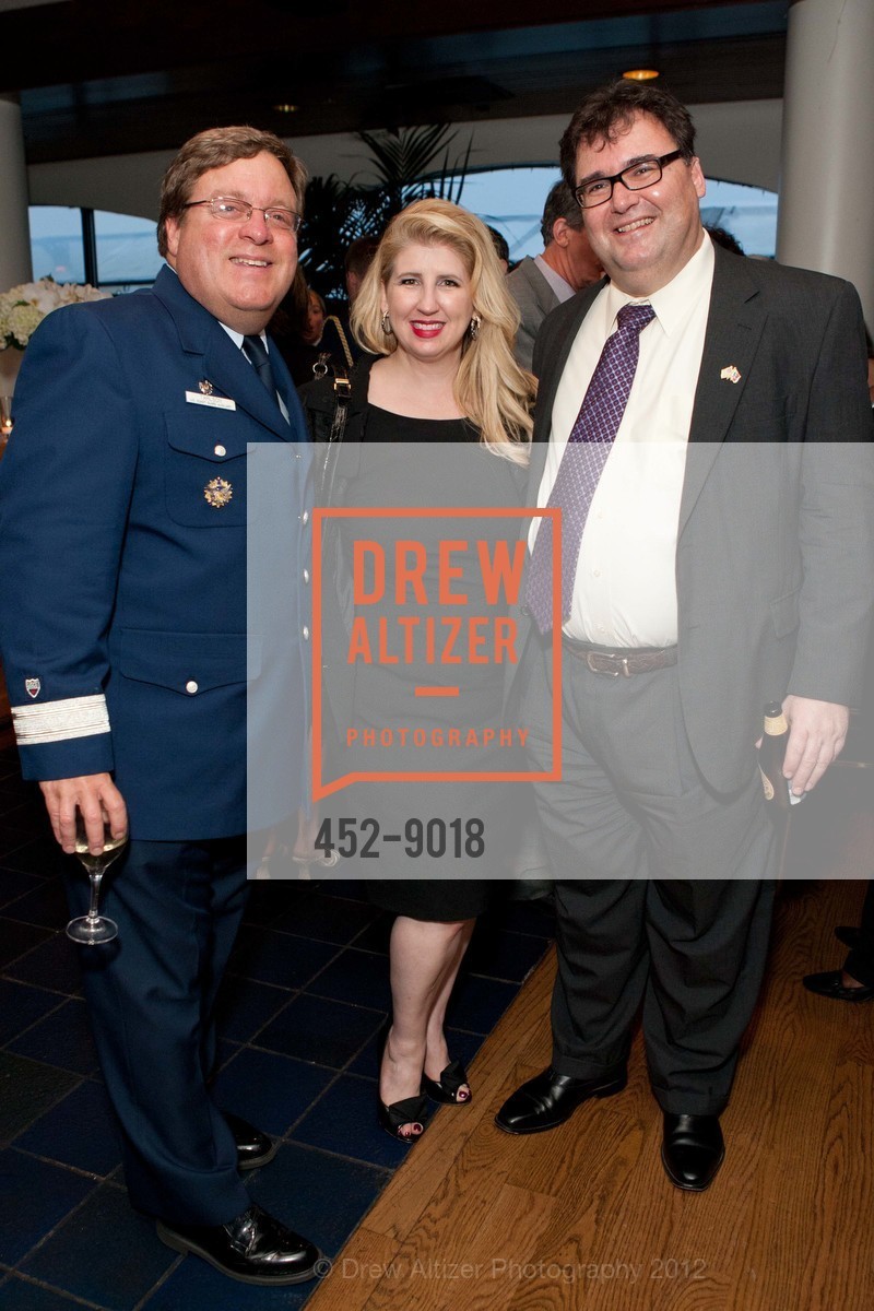 Nick Tarlson, Roberta Economidis, Zach Georgopoulos, COAST GUARD FOUNDATION Pacific Area Award & Reception at St. Francis Yacht Club, US, May 16th, 2012, Photo #452-9018 Nick Tarlson, Roberta Economidis, Zach Georgopoulos, Photo #452-9018