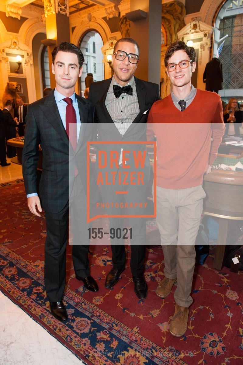 Kirby Allison, Ian Page, Bennett Siegel, Wingtip Flagship Store Grand Opening, US. 550 Montgomery Street, September 27th, 2012, Photo #155-9021 Kirby Allison, Ian Page, Bennett Siegel, Photo #155-9021