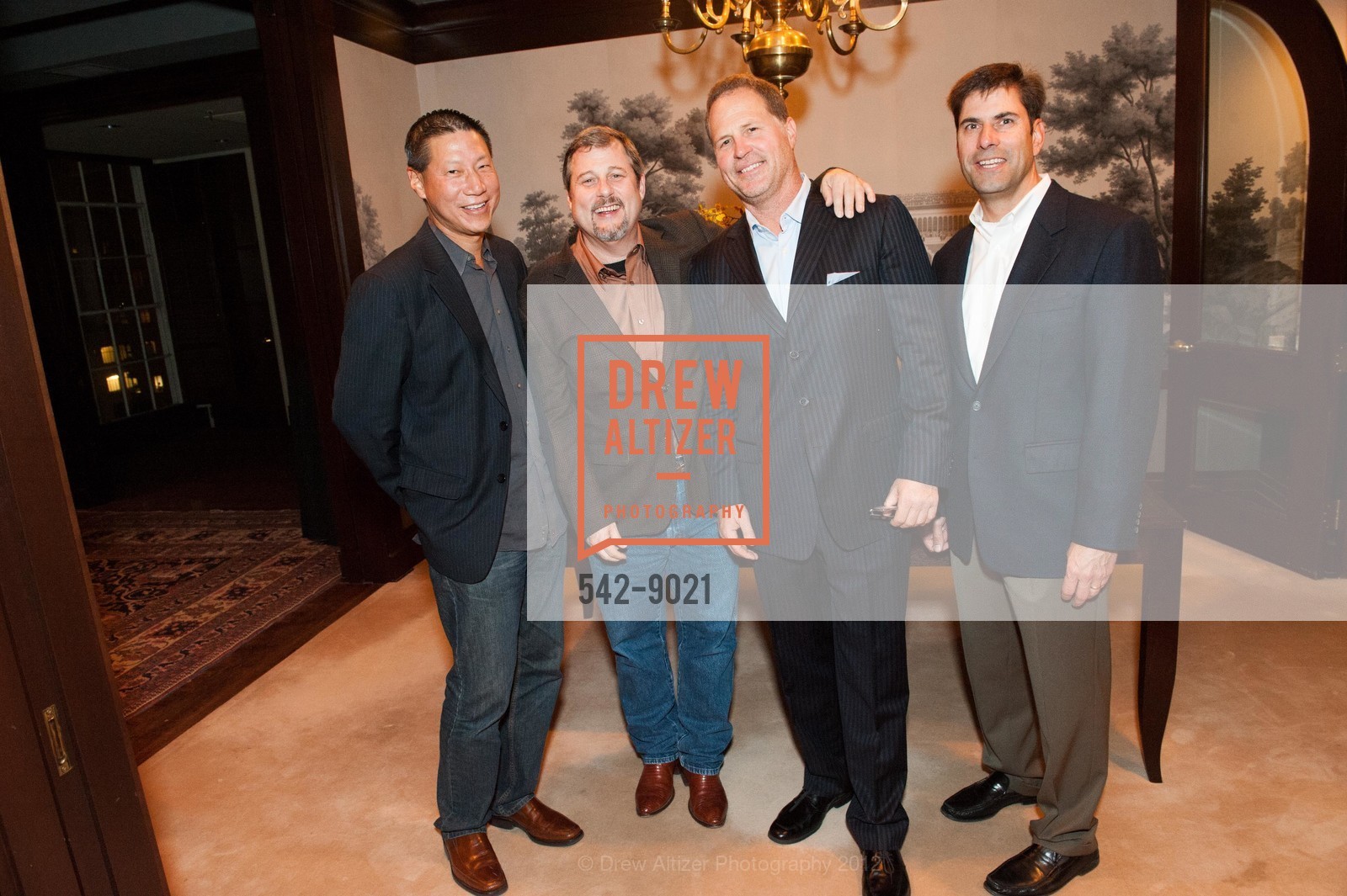 Chris Wong, Bryan Stolle, Jay Fulcher, Mark Reinstra, Wingtip Flagship Store Grand Opening, US. 550 Montgomery Street, September 27th, 2012, Photo #542-9021 Chris Wong, Bryan Stolle, Jay Fulcher, Mark Reinstra, Photo #542-9021