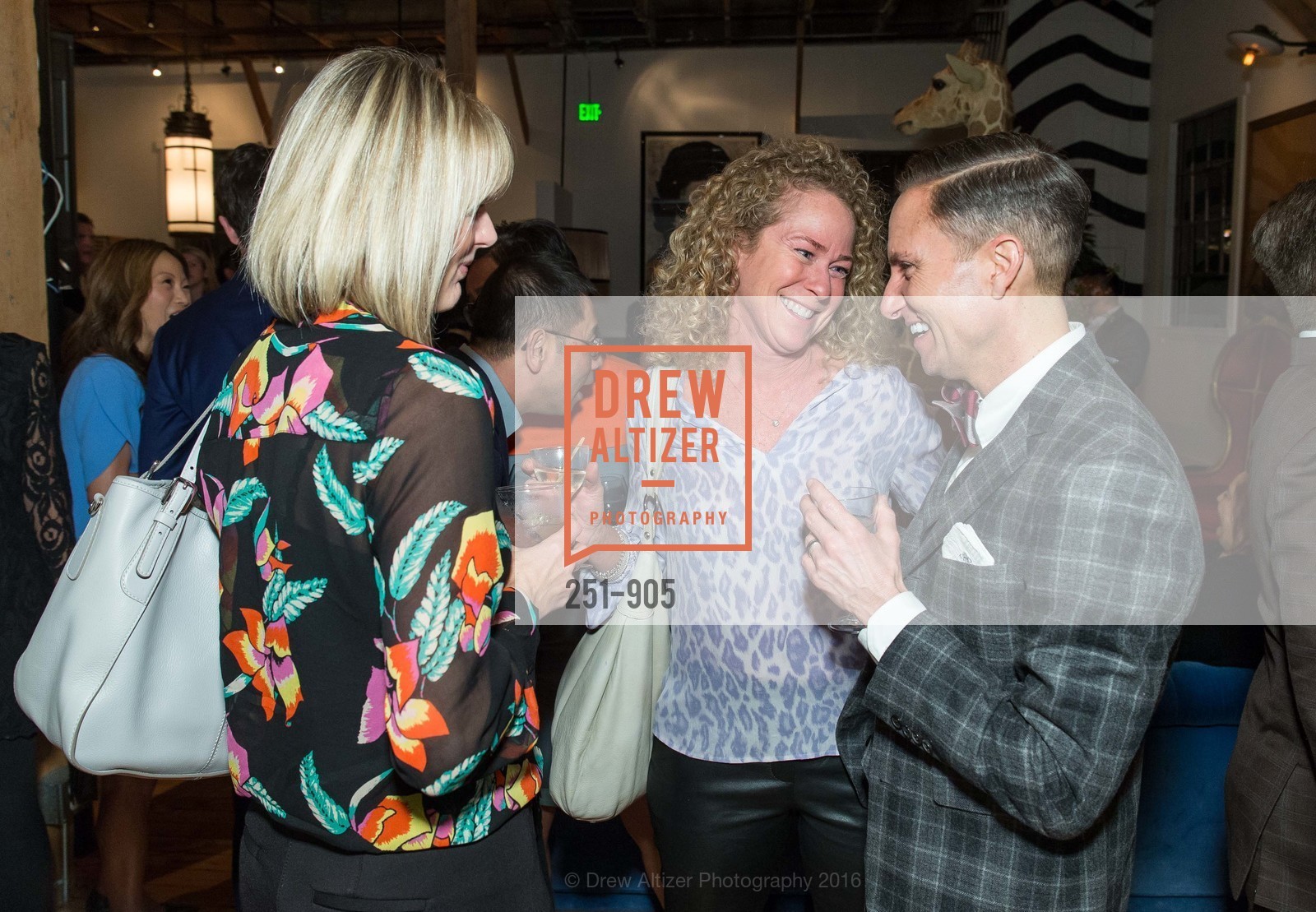 Kimberly Wilson, Robin Heuer, Ken Fulk, Ken Fulk Hosts Harrison Event, Ken Fulk's Magic Factory. 310 7TH STREET, March 1st, 2016, Photo #251-905 Kimberly Wilson, Robin Heuer, Ken Fulk, Photo #251-905