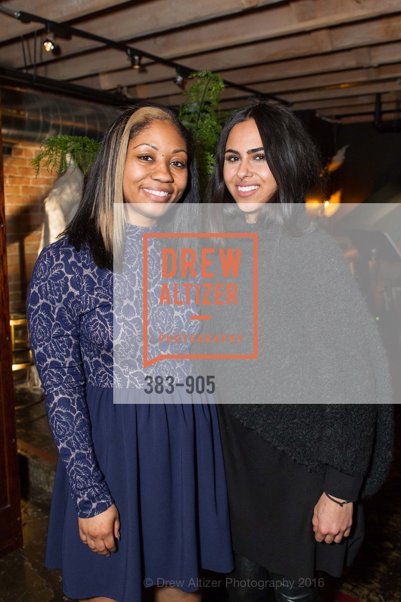 Kiara Thompson, Michelle Badr, Ken Fulk Hosts Harrison Event, Ken Fulk's Magic Factory. 310 7TH STREET, March 1st, 2016, Photo #383-905 Kiara Thompson, Michelle Badr, Photo #383-905