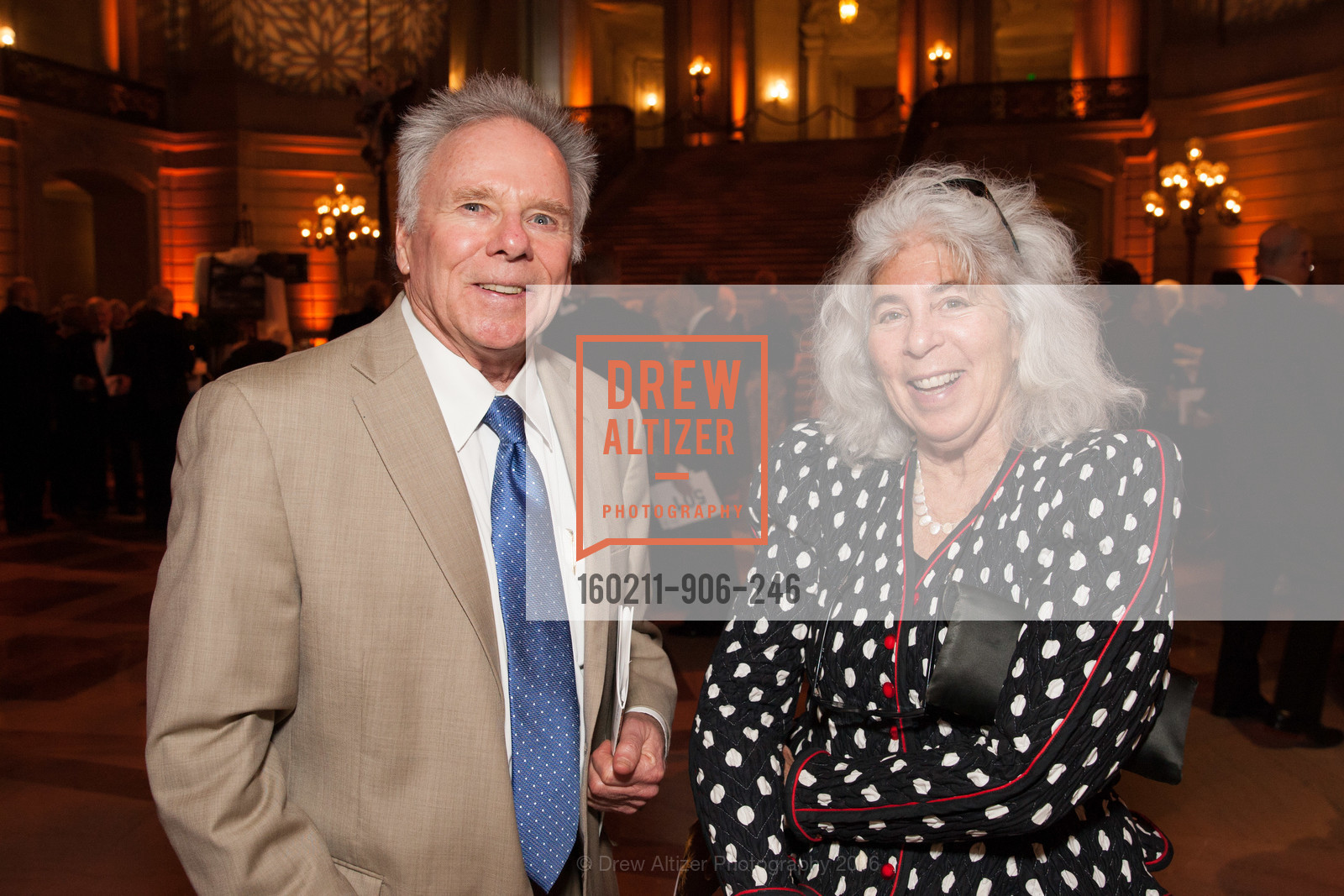 Bob Jarman, Peter Berkenkotter, Philharmonia Baroque Orchestra Presents The Nicholas McGegan 30th Anniversary Gala, City Hall. 1 Dr Carlton B Goodlett Pl, February 11th, 2016, Photo #160211-906-246 Bob Jarman, Peter Berkenkotter, Photo #160211-906-246