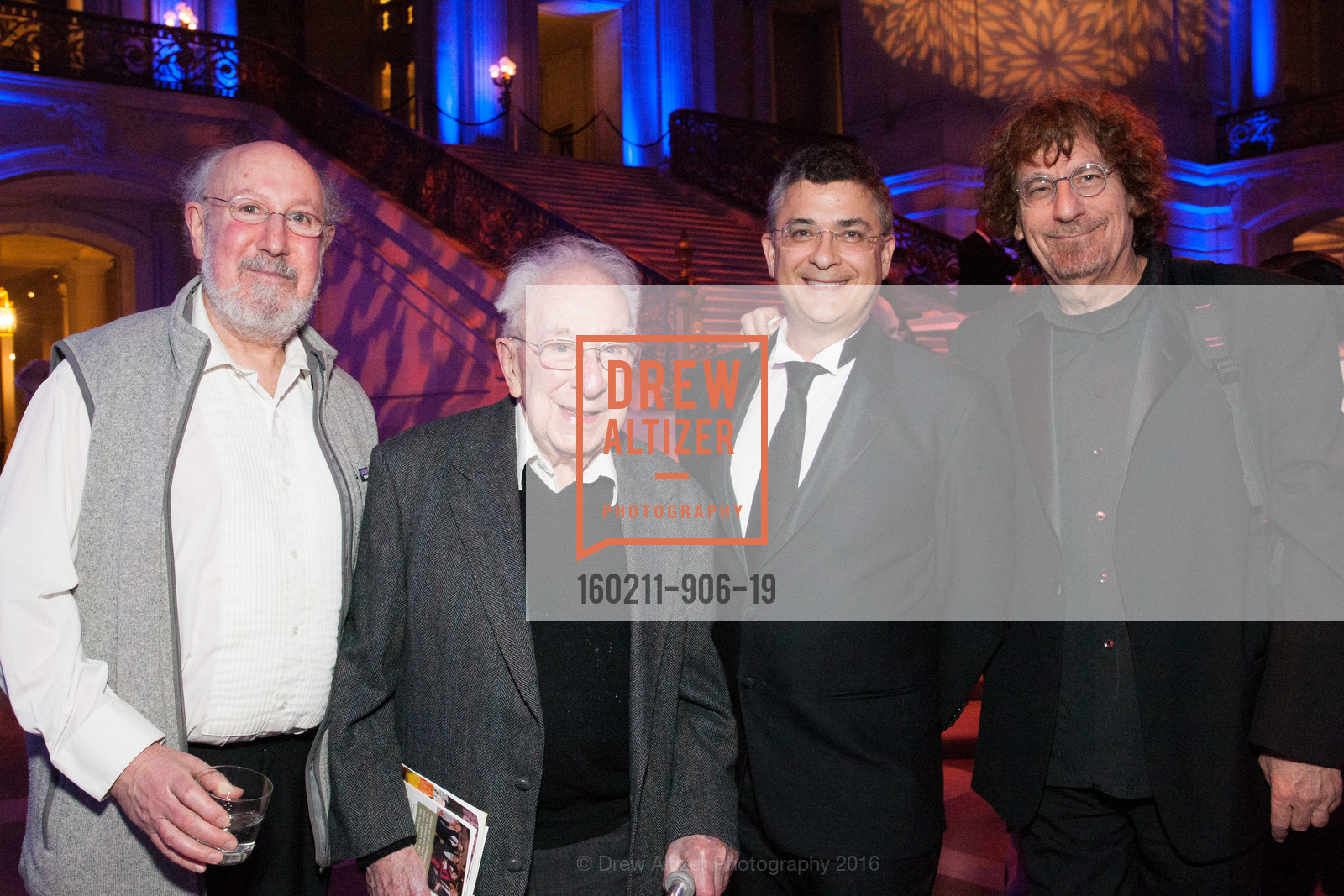 Mark Schachman, Howard Schachman, Gonzalo Ruiz, Steven Schultz, Philharmonia Baroque Orchestra Presents The Nicholas McGegan 30th Anniversary Gala, City Hall. 1 Dr Carlton B Goodlett Pl, February 11th, 2016, Photo #160211-906-19 Mark Schachman, Howard Schachman, Gonzalo Ruiz, Steven Schultz, Photo #160211-906-19