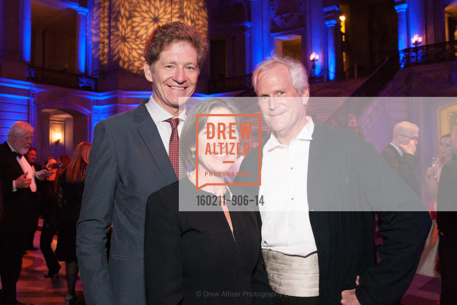 Jerome Buttrick, MD Buttrick, Bruce Ward, Philharmonia Baroque Orchestra Presents The Nicholas McGegan 30th Anniversary Gala, City Hall. 1 Dr Carlton B Goodlett Pl, February 11th, 2016, Photo #160211-906-14 Jerome Buttrick, MD Buttrick, Bruce Ward, Photo #160211-906-14