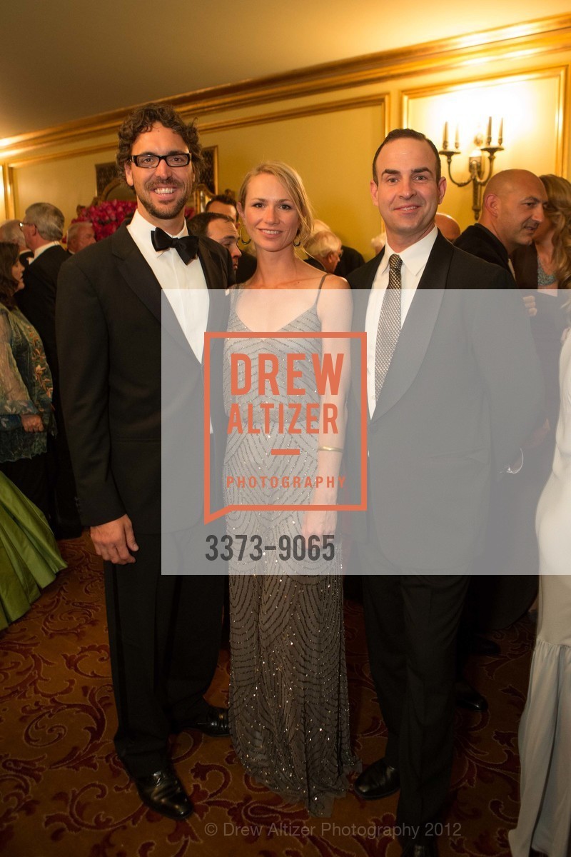 Erik Newton, Aubrey Pick, Nicholas Aliaga, OPERA BALL 2012 Notte di Spendore: A 90th Anniversary Celebration Dinner, San Francisco War Memorial Opera House. 301 Van Ness Avenue, September 7th, 2012, Photo #3373-9065 Erik Newton, Aubrey Pick, Nicholas Aliaga, Photo #3373-9065