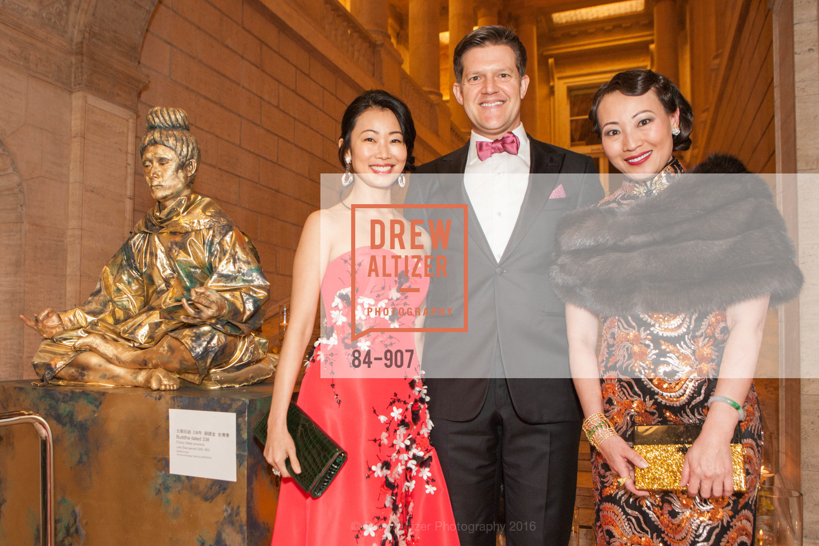 Huifen Chan, Roelof Botha, Helina Au, The Asian Art Museum of San Francisco 50th Anniversary Gala, Asian Art Museum. 200 Larkin St, February 11th, 2016, Photo #84-907 Huifen Chan, Roelof Botha, Helina Au, Photo #84-907