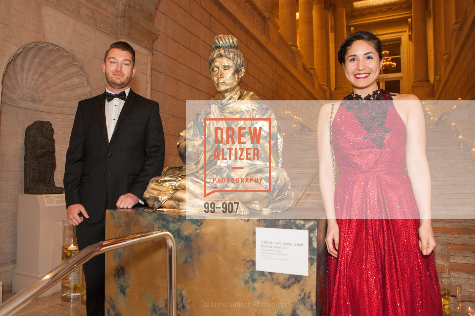 Corey Evans, Amanda Felson, The Asian Art Museum of San Francisco 50th Anniversary Gala, Asian Art Museum. 200 Larkin St, February 11th, 2016, Photo #99-907 Corey Evans, Amanda Felson, Photo #99-907