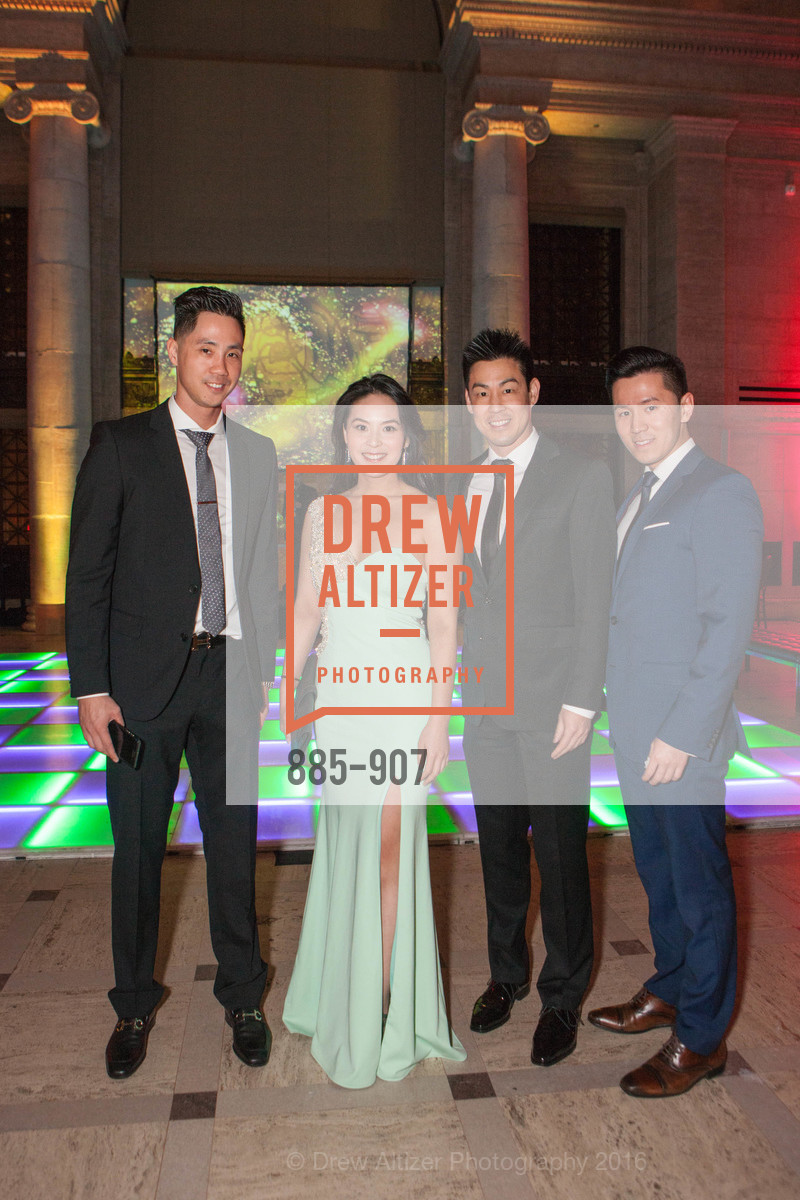 Spencer Yuan, Carolyn Fung, Henry Kiang, Kevin Dai, The Asian Art Museum of San Francisco 50th Anniversary Gala, Asian Art Museum. 200 Larkin St, February 11th, 2016, Photo #885-907 Spencer Yuan, Carolyn Fung, Henry Kiang, Kevin Dai, Photo #885-907