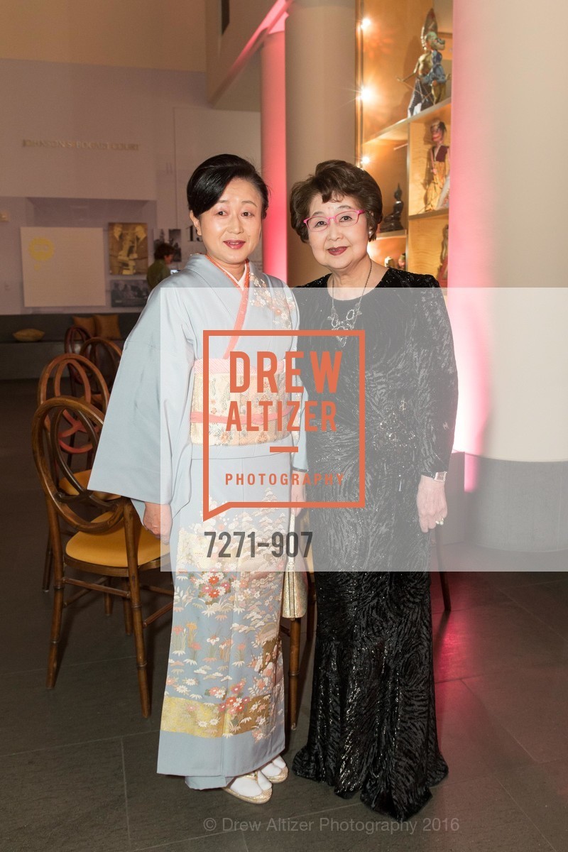 Noriko Watanabe, Kyoko Daniel, The Asian Art Museum of San Francisco 50th Anniversary Gala, Asian Art Museum. 200 Larkin St, February 11th, 2016, Photo #7271-907 Noriko Watanabe, Kyoko Daniel, Photo #7271-907