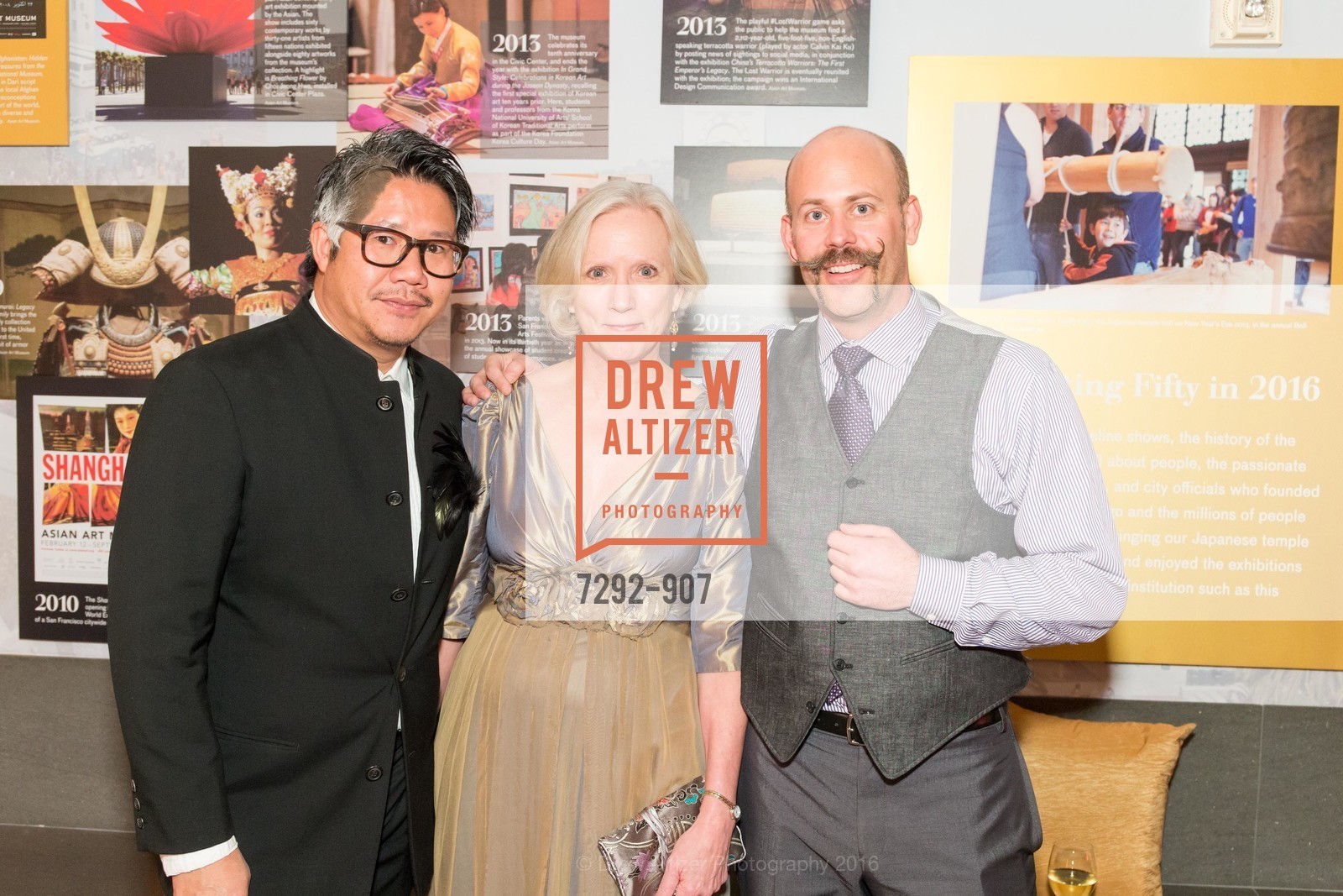 Kulapat Yantrasash, Kim Bush Tomio, Martin Geijer, The Asian Art Museum of San Francisco 50th Anniversary Gala, Asian Art Museum. 200 Larkin St, February 11th, 2016, Photo #7292-907 Kulapat Yantrasash, Kim Bush Tomio, Martin Geijer, Photo #7292-907