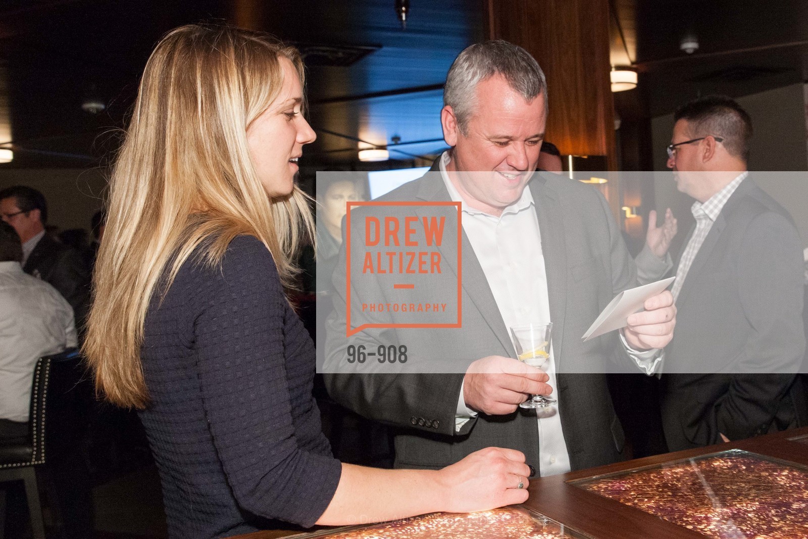 Felicia Carr, Jason Davenport, Lillet Kick-Off Meeting, Mr. Tipples. 39 Fell St. San Francisco, California, February 11th, 2016, Photo #96-908 Felicia Carr, Jason Davenport, Photo #96-908