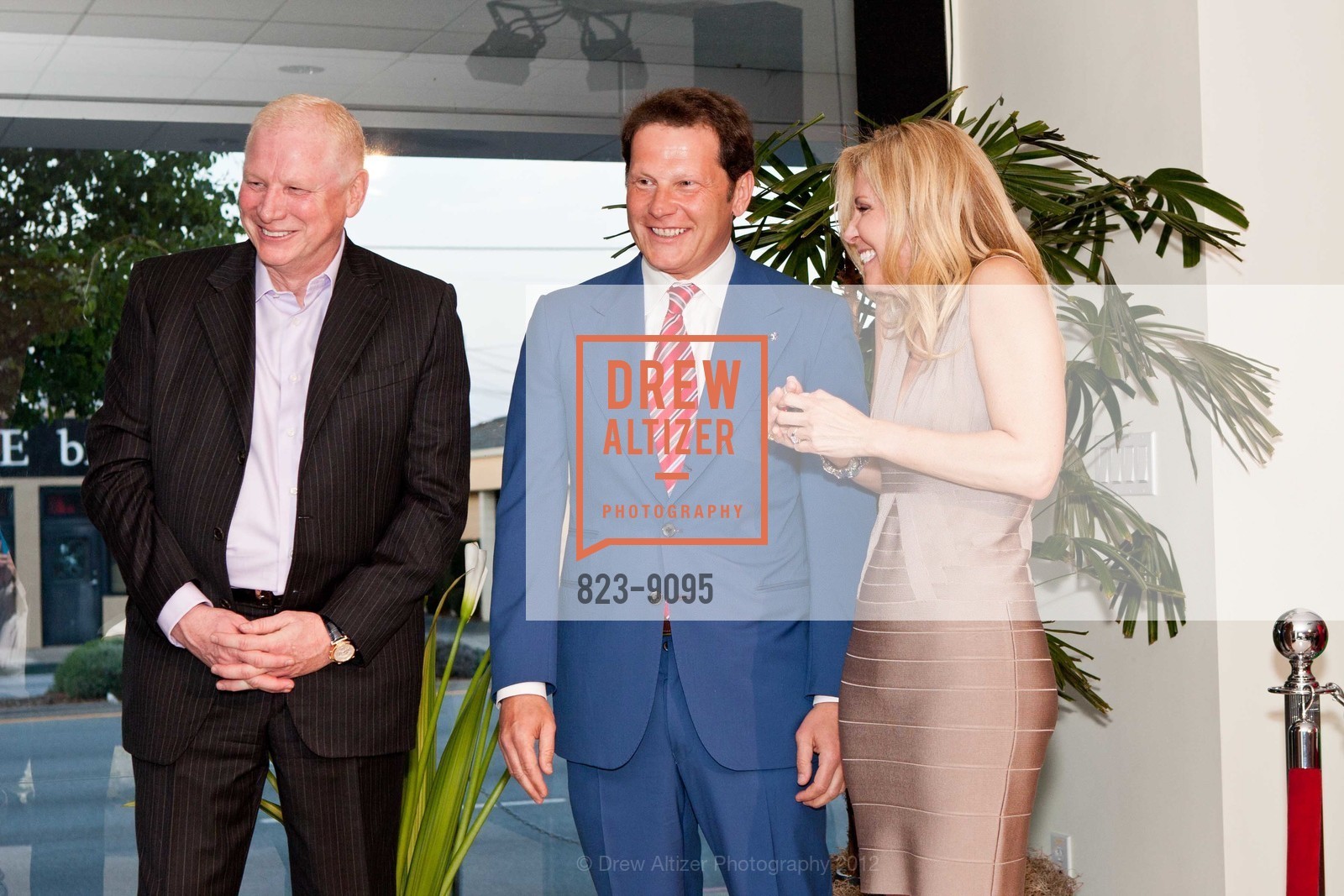 Terry Garnett, Giacomo Mattioli, Katrina Garnett, FERRARI Event in Palo Alto with LUCA DI MONTEZEMOLO, US, April 24th, 2012, Photo #823-9095 Terry Garnett, Giacomo Mattioli, Katrina Garnett, Photo #823-9095